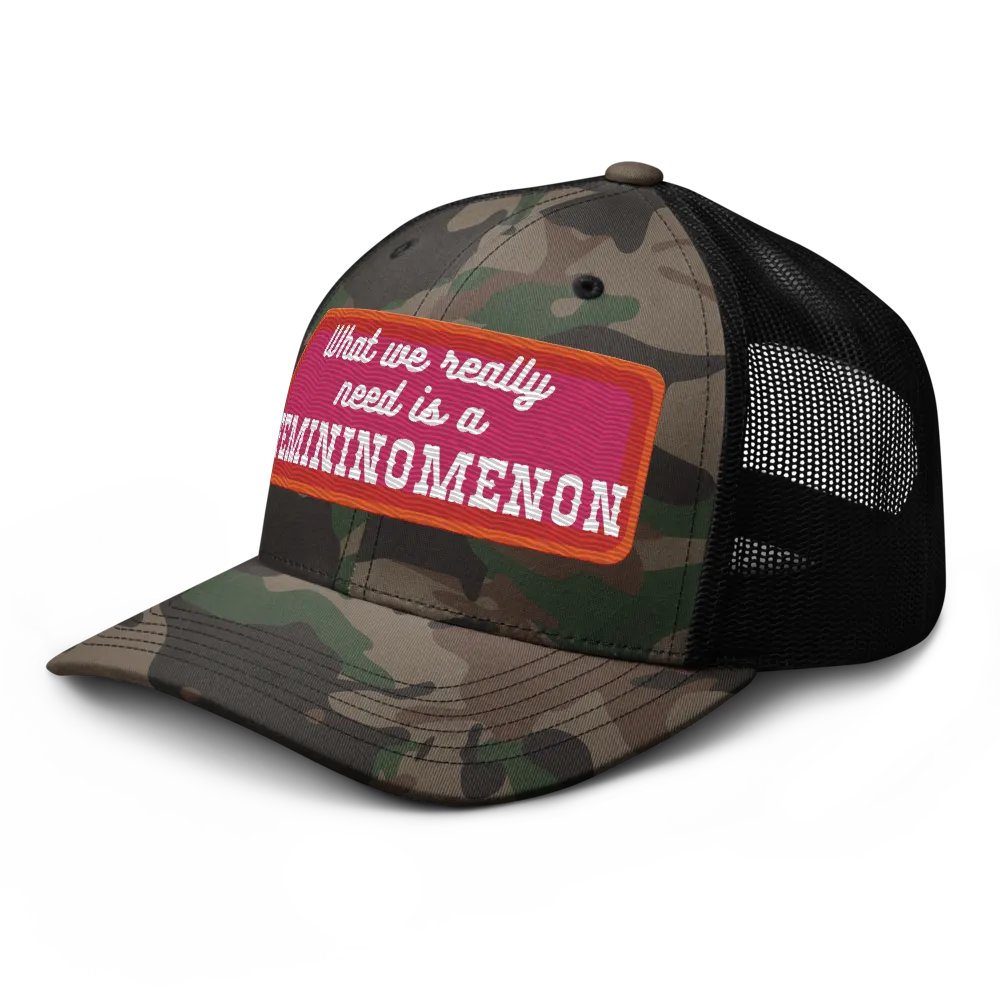 Femininomenon Camo Trucker Hat. product image (5)