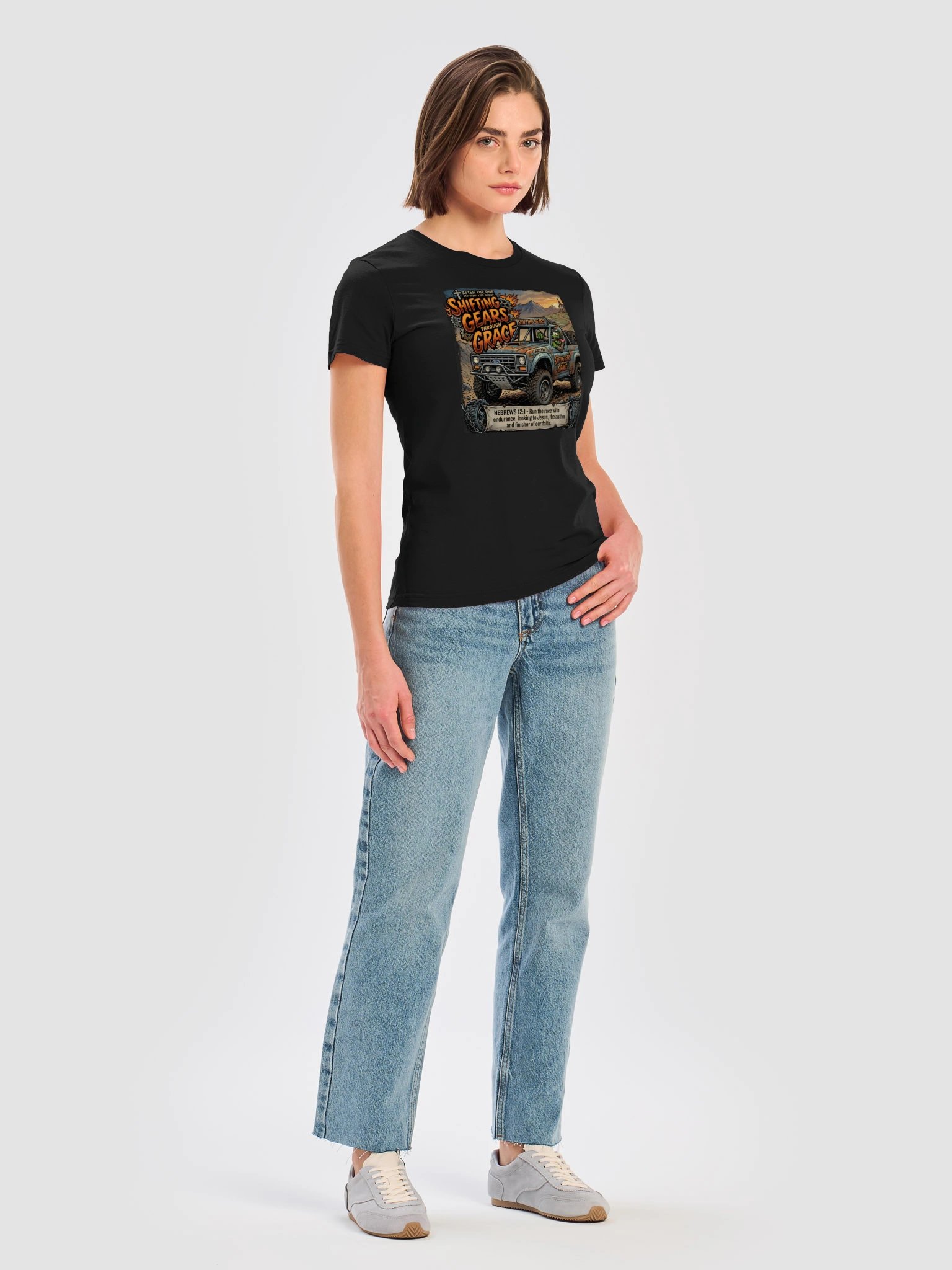Shifting Gears Through Grace Off-Road Woman's Tee product image (7)