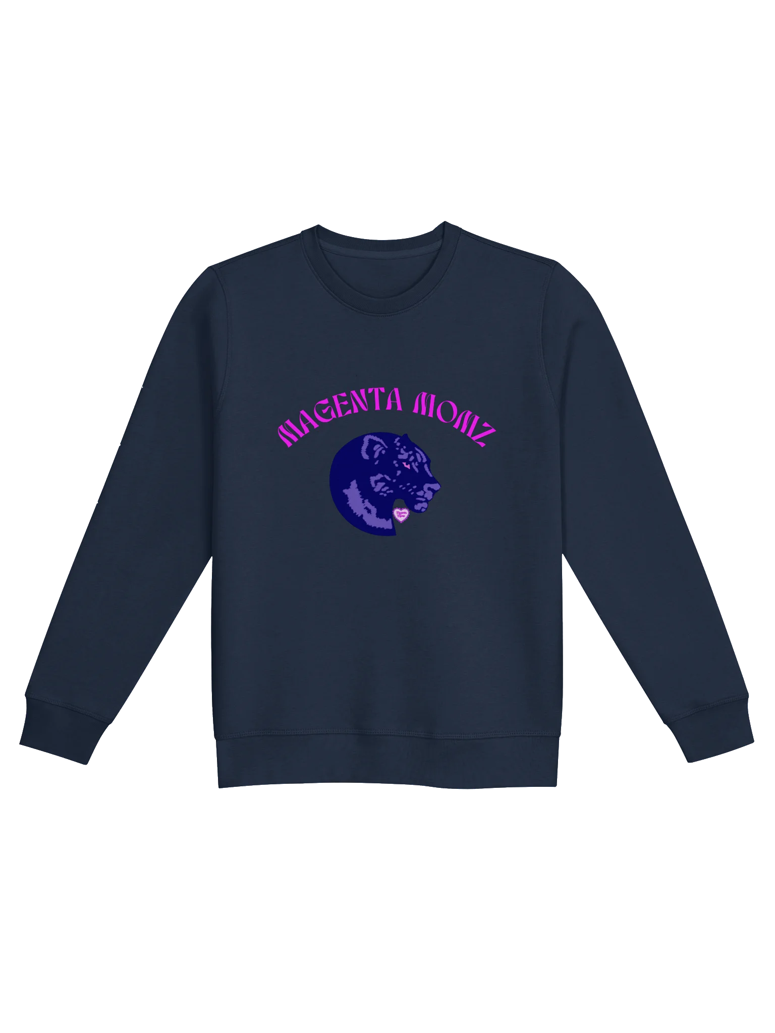 MAGENTA MOMZ PANTHER HEAD – UNISEX SWEATSHIRT product image (3)