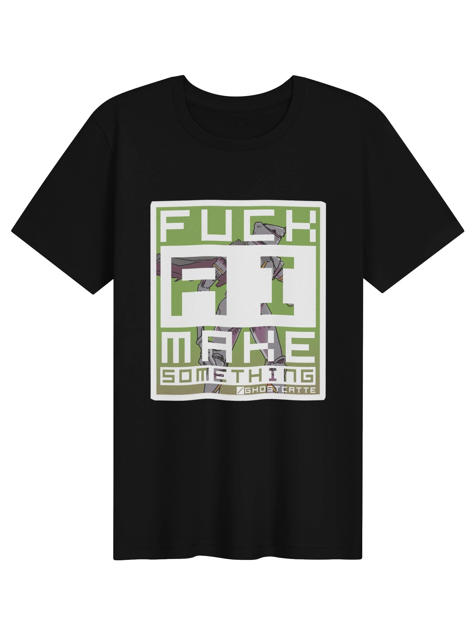 F*ck AI, make something - Bella/Canvas Shirt product image (1)