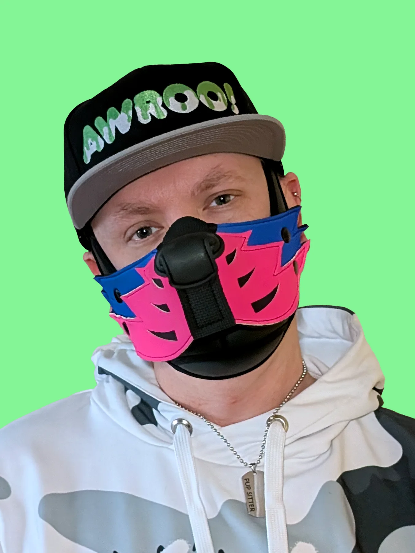Speak Hat - AWROO! - Red Drip product image (2)