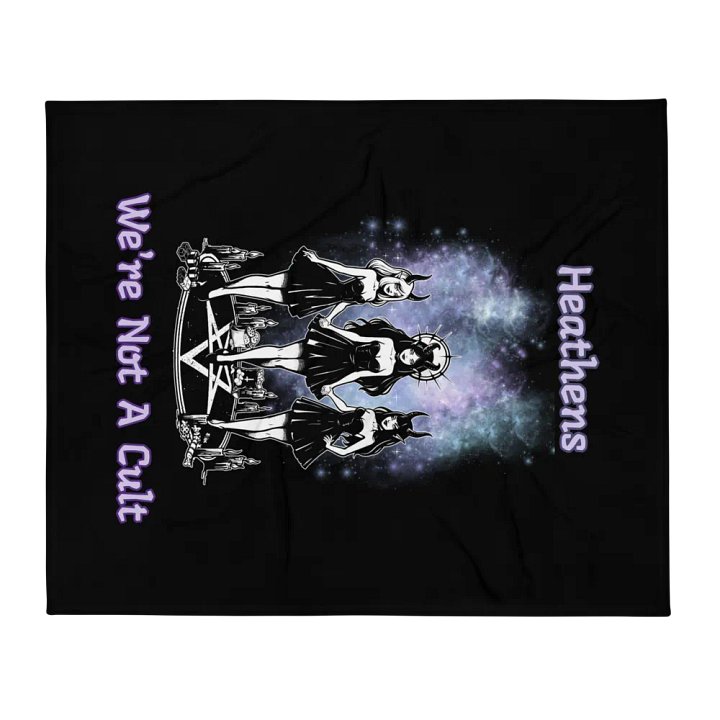 We're Not A Cult Blanket W/Background product image (1)