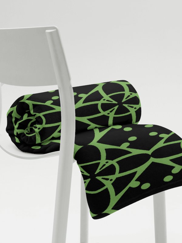 Green Ethereal Echoes Throw Blanket product image (3)