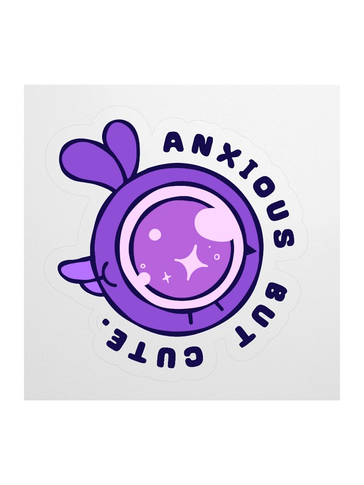 Anxious But Cute Sticker product image (2)