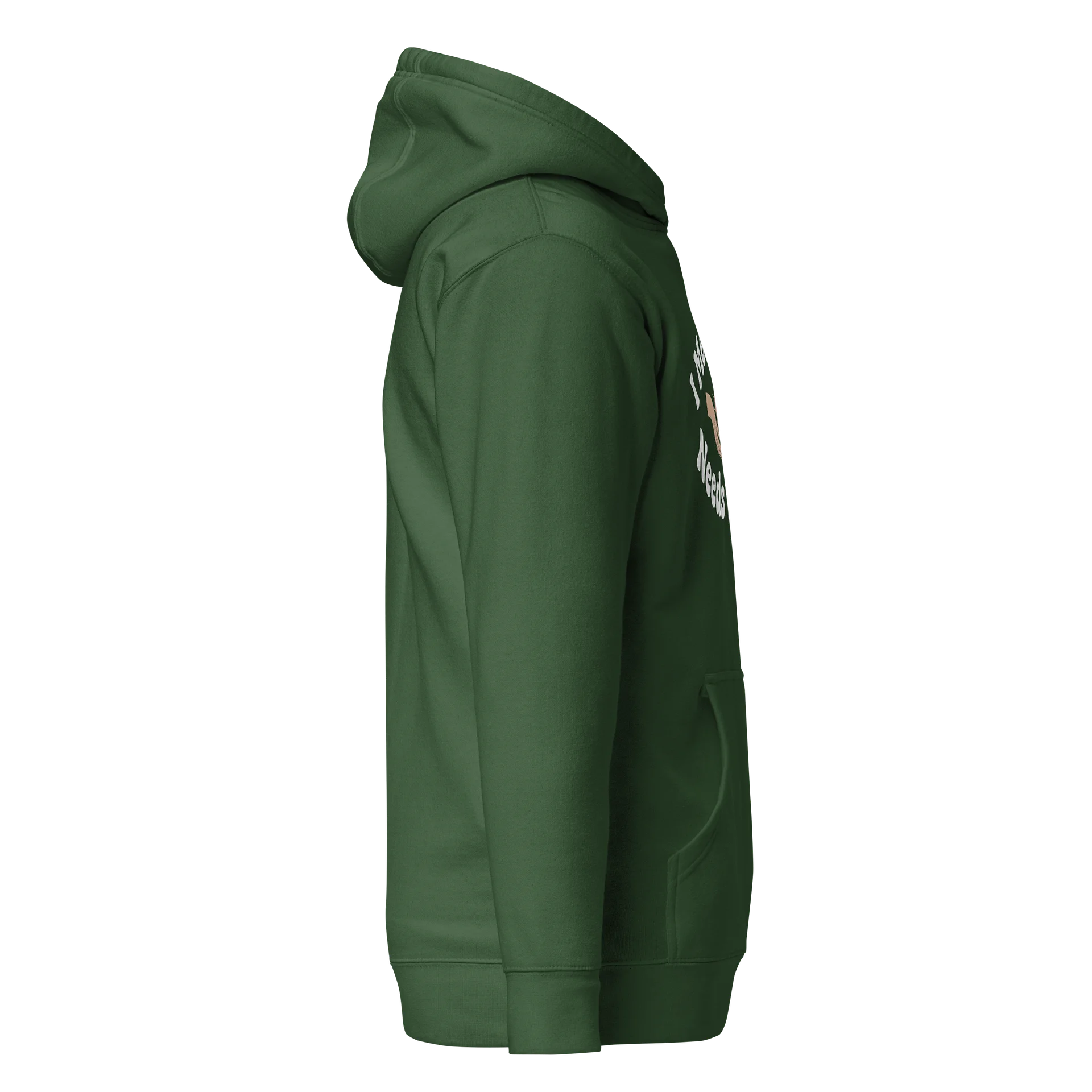 “I Met My Own Needs Today” Dark Green Hoodie product image (5)