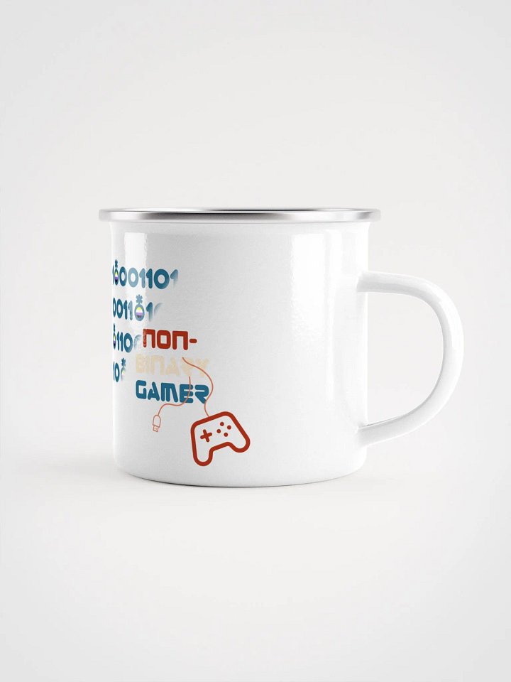 Non-binary Gamer Enamel Cup product image (2)