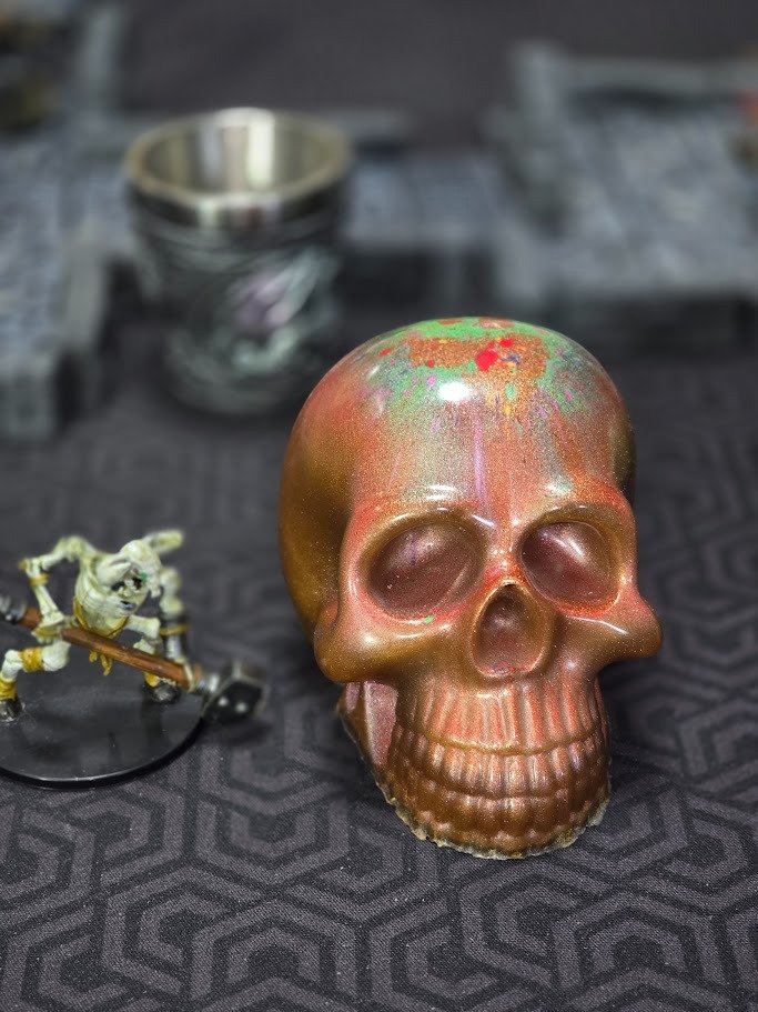 Skull Resin Large - Copper mix product image (1)