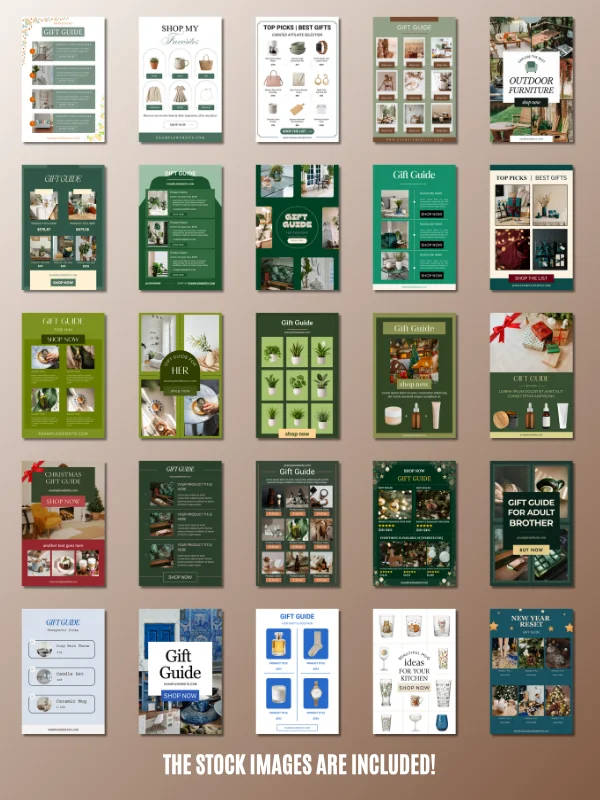 Affiliate & Gift Guide Canva Templates for LTK, ShopMy & Pinterest product image (5)