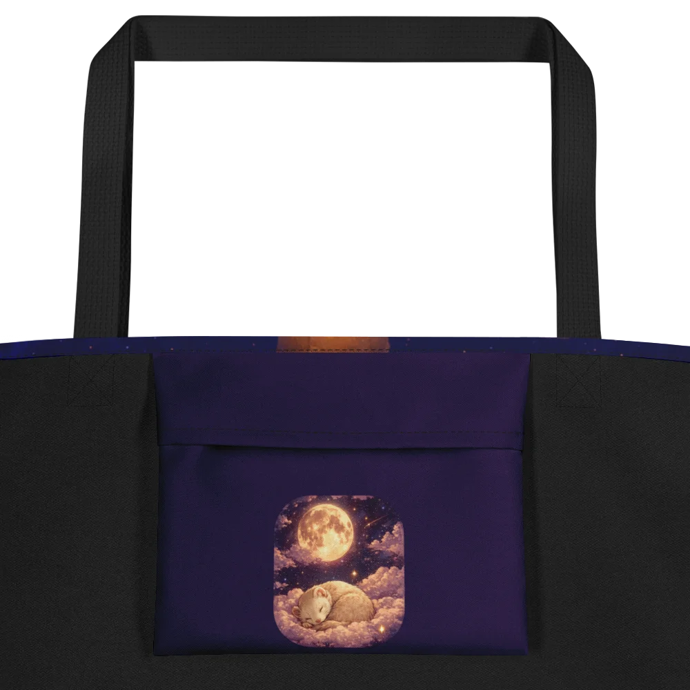 Lantern Wishes Moonlit Dreams Large Tote Bag product image (2)