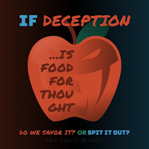 Food For Thought 🍎

If (Temptation, Seduction, Deception) is food for thought… 
Do we Savor it? or Spit it out?

Temptation c...