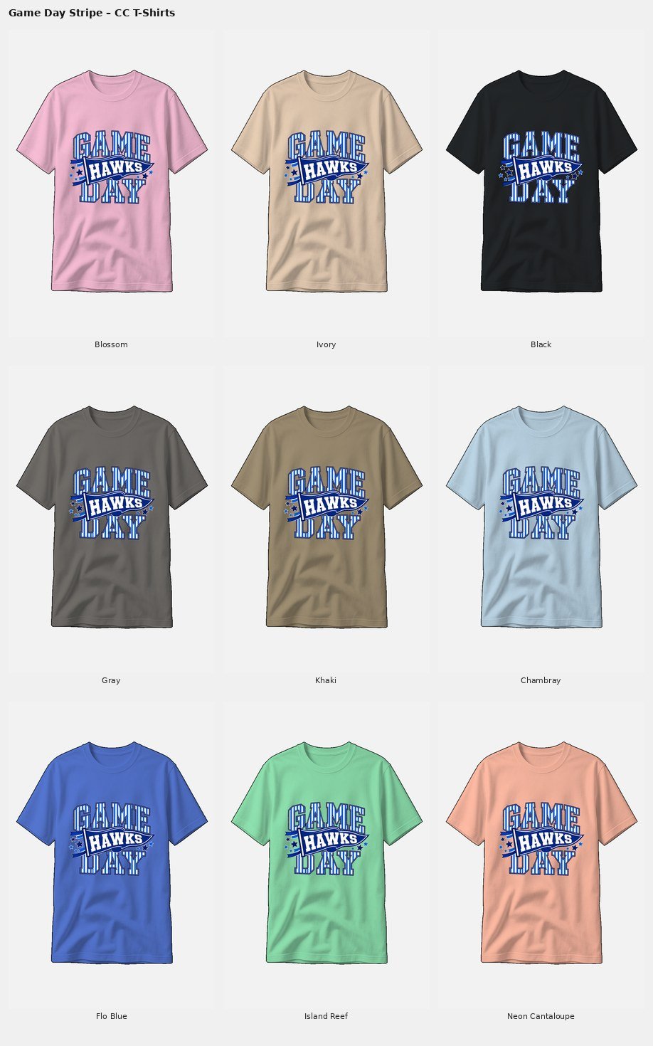 Hawks Game Day Comfort Colors Tee product image (2)