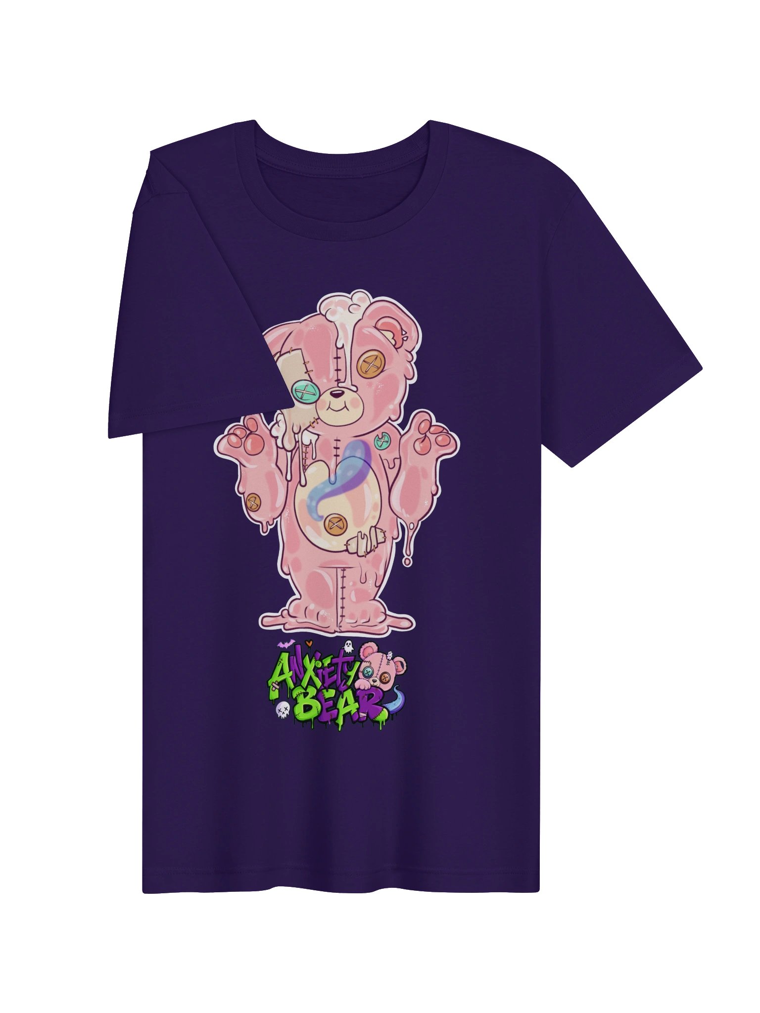 Anxiety Bear Scare Bear Tshirt: Slime Bear product image (31)