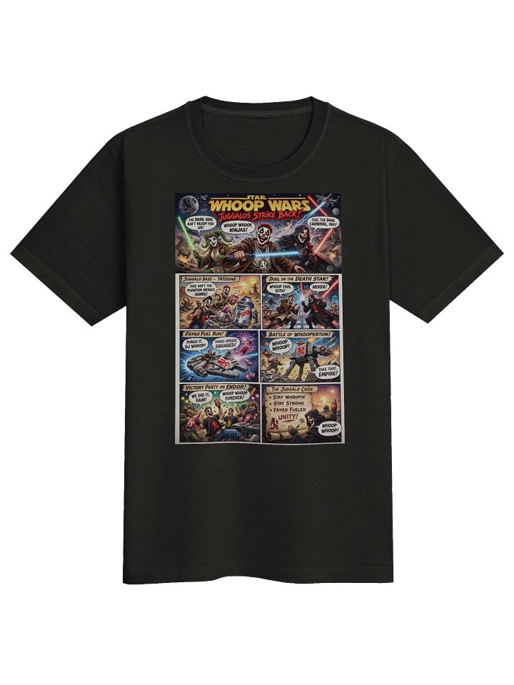 🚀 Star Whoop Wars: Juggalos Strike Back T-Shirt product image (1)