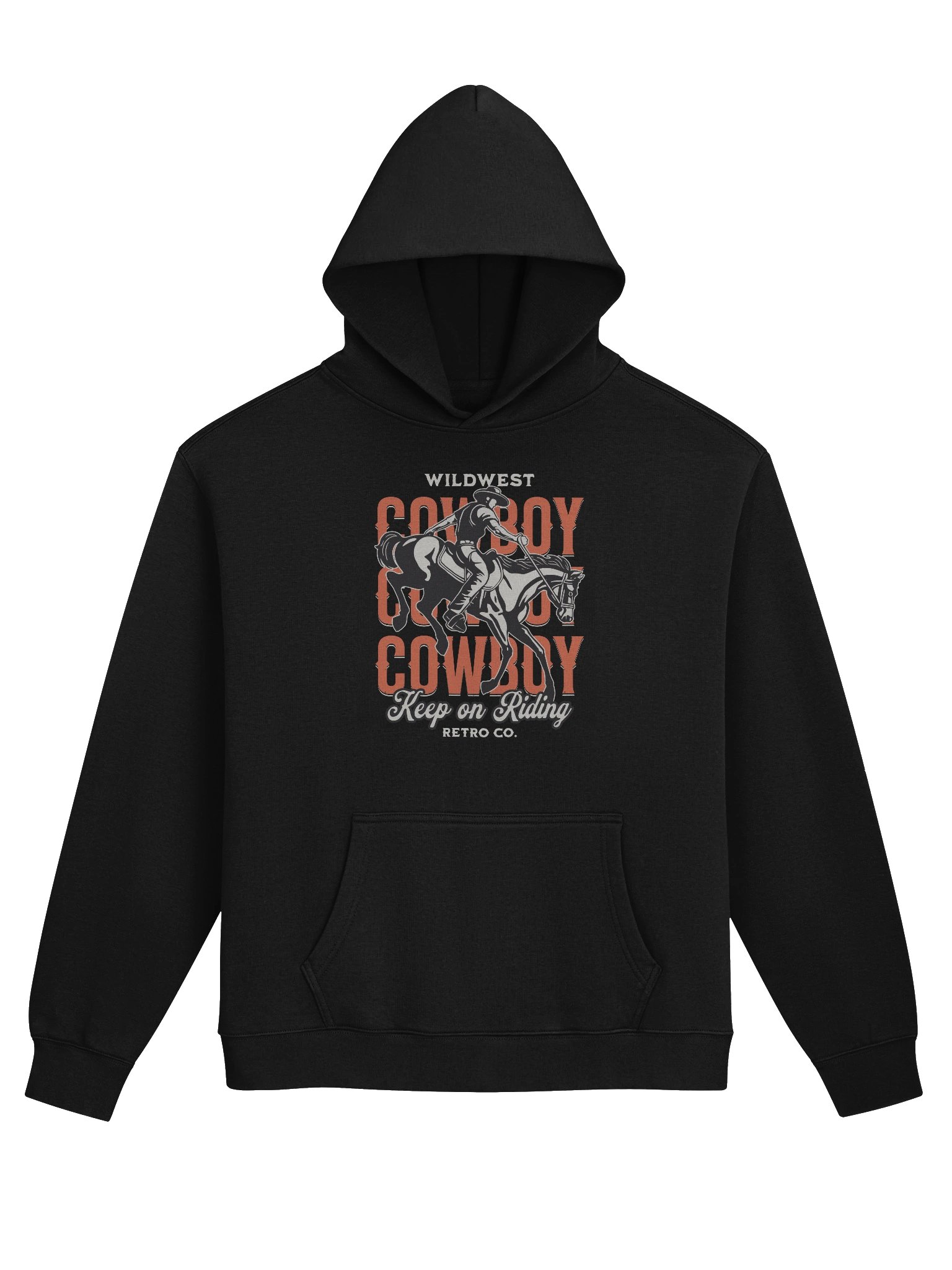 Stylish Wild West Cowboy Hoodie for Western Fashion Lovers product image (3)