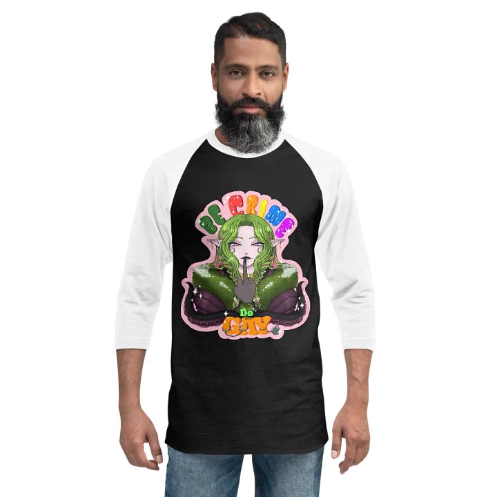 Be Crime Do Gay Raglan Tee product image (2)