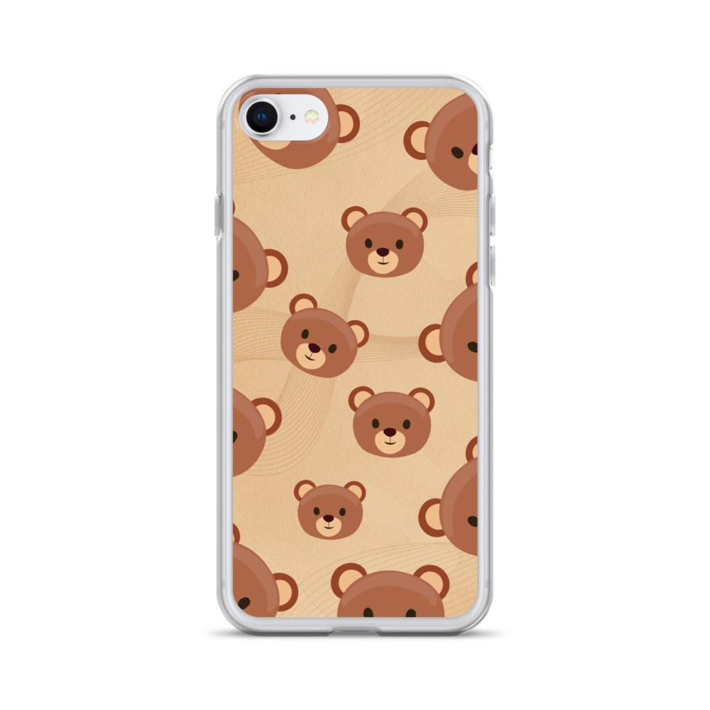 Teddy Bear Faces Clear Case for iPhone product image (28)