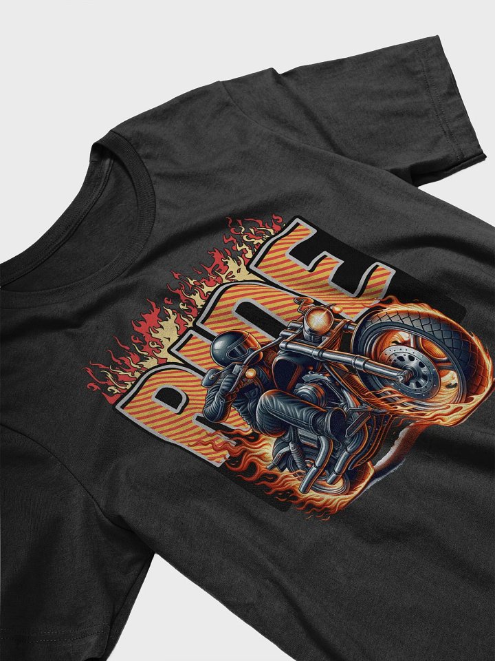 Ride Motorcycle Flaming T-Shirt product image (2)
