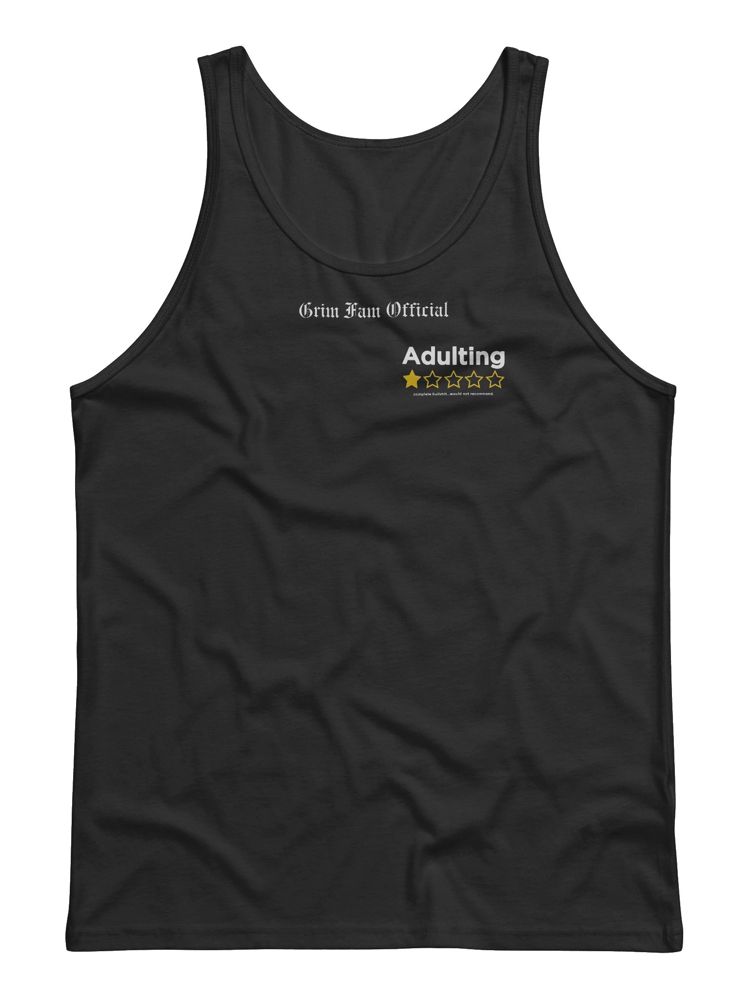 ADULTING: 1-STAR REVIEW – GRIMFAM TANKTOP/SINGLET #1 product image (1)
