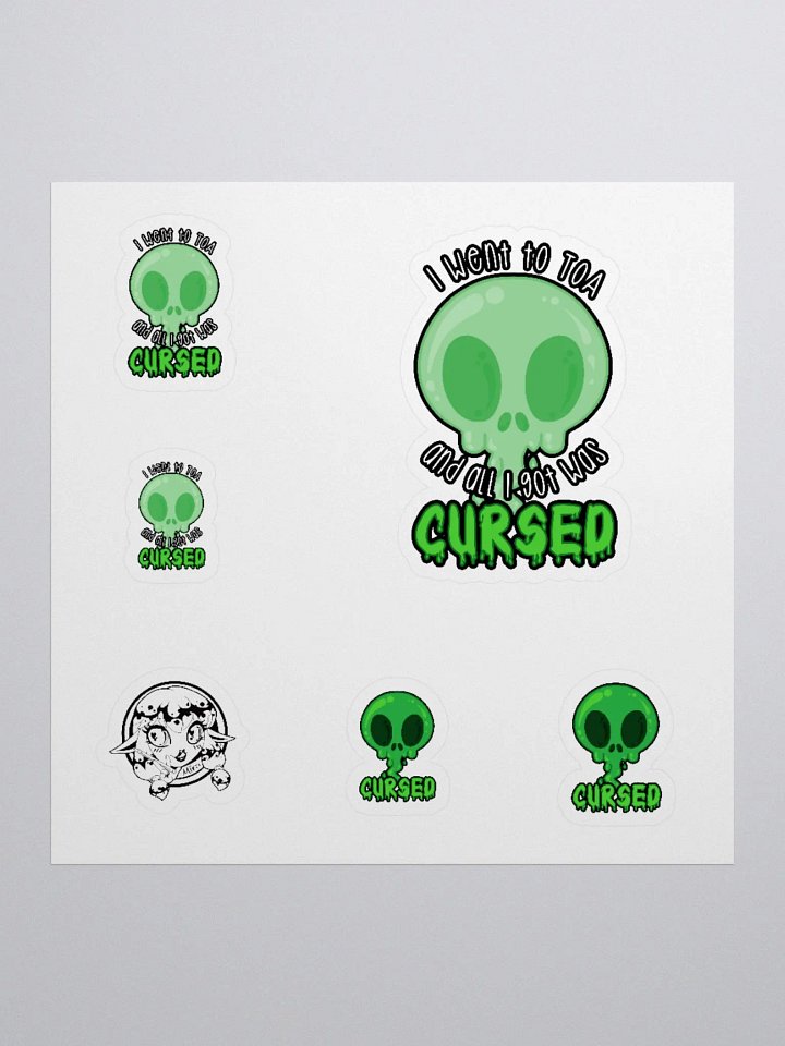 All I Got Was Cursed - Monk - Sticker Sheet product image (1)