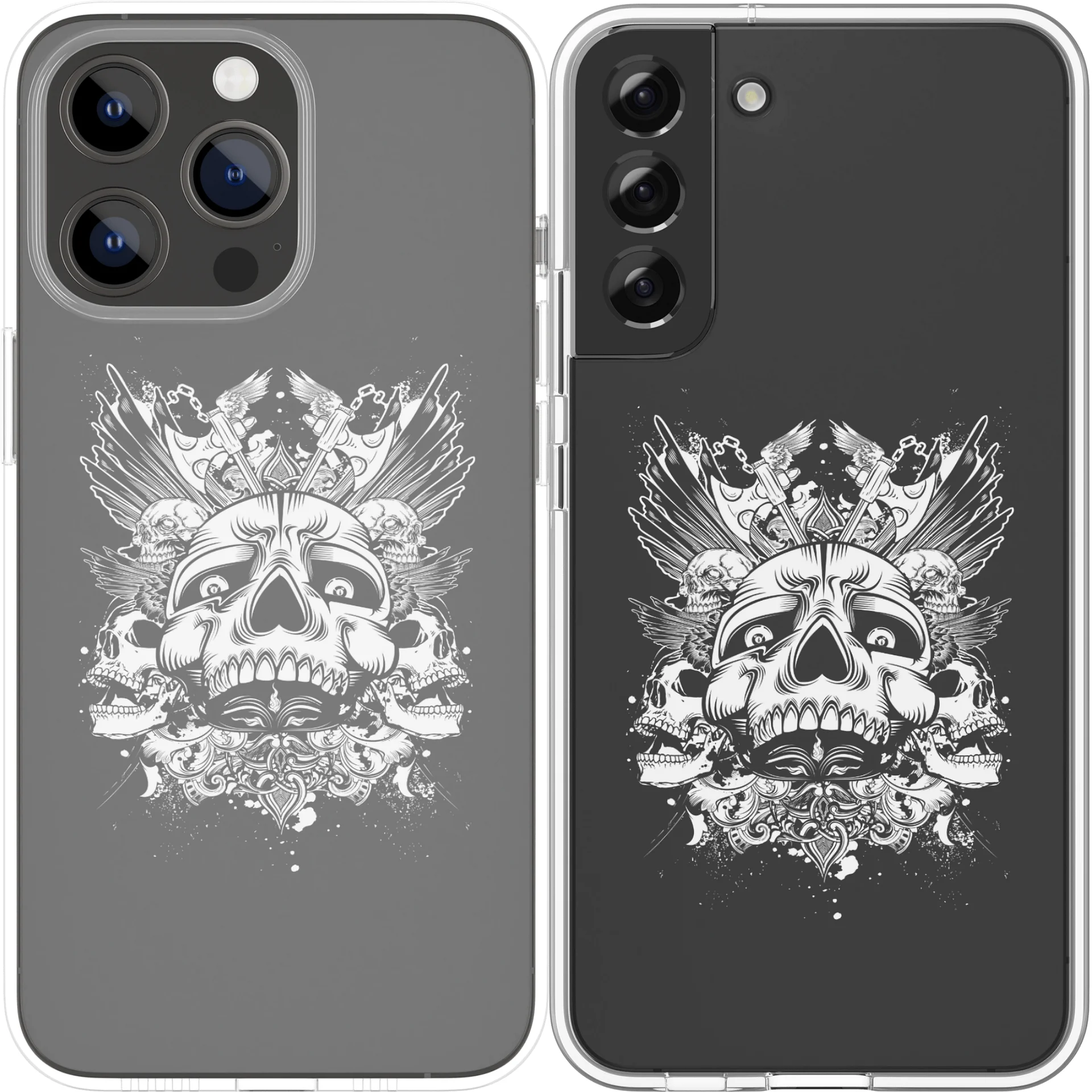 Skeleton Svg, Skull Svg, Halloween svg, battle axe svg, T-shirt svg, Custom Design, cut files cricut, svg,png, ai, eps, wing svg, product image (6)