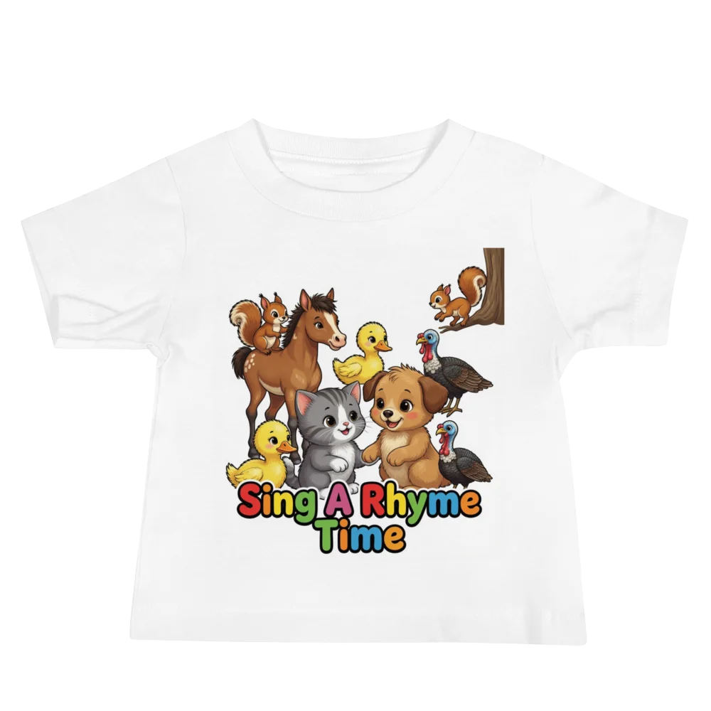 Sing A Rhyme Time Farm Friends Baby Tee product image (2)