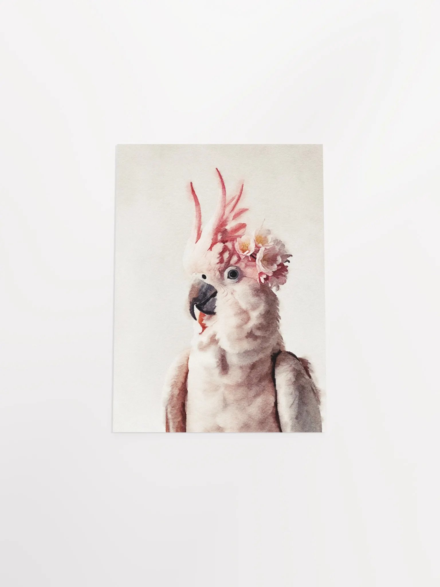 Whimsical Cockatoo Watercolor Poster product image (31)