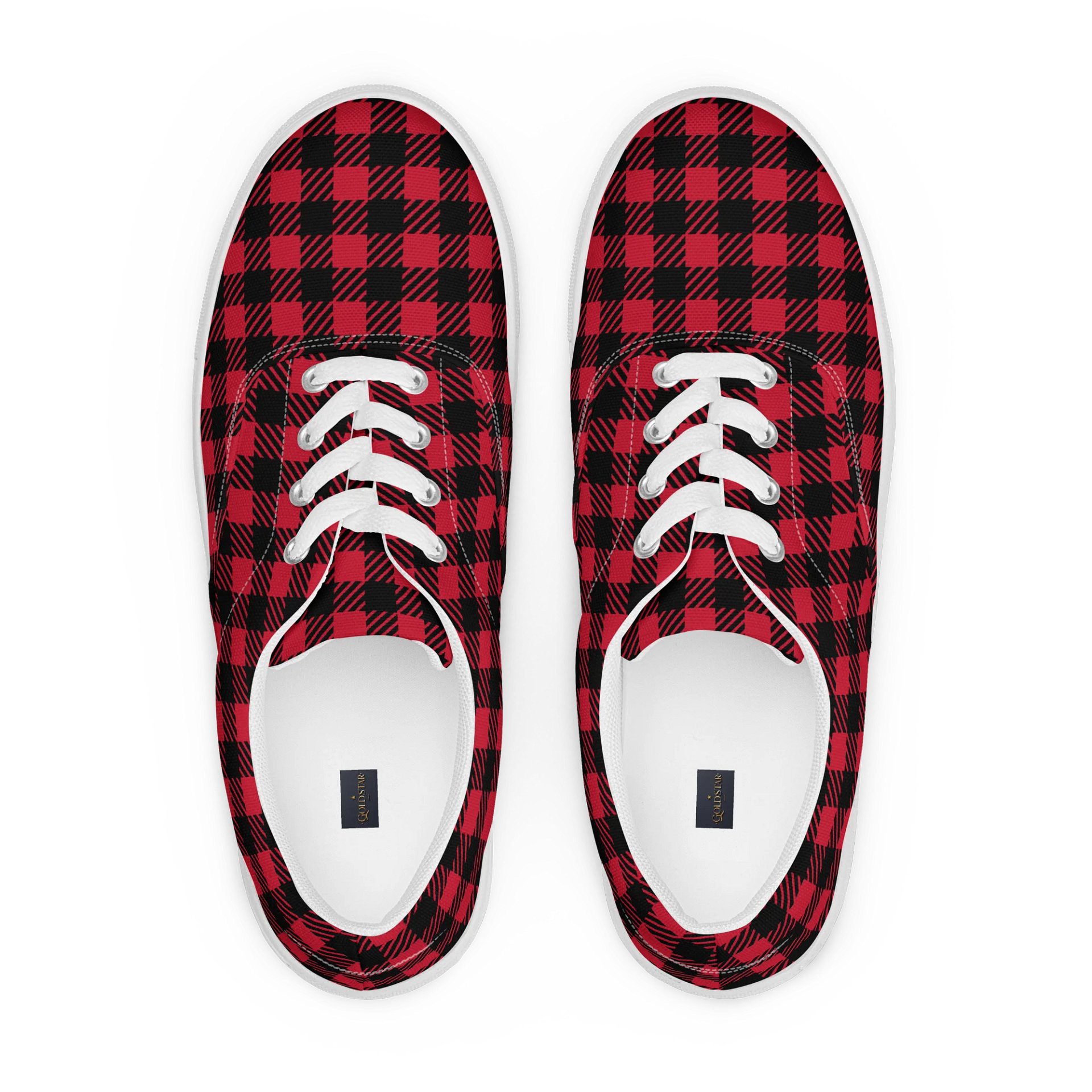 Plaid Fusion Men's Canvas Shoes product image (1)