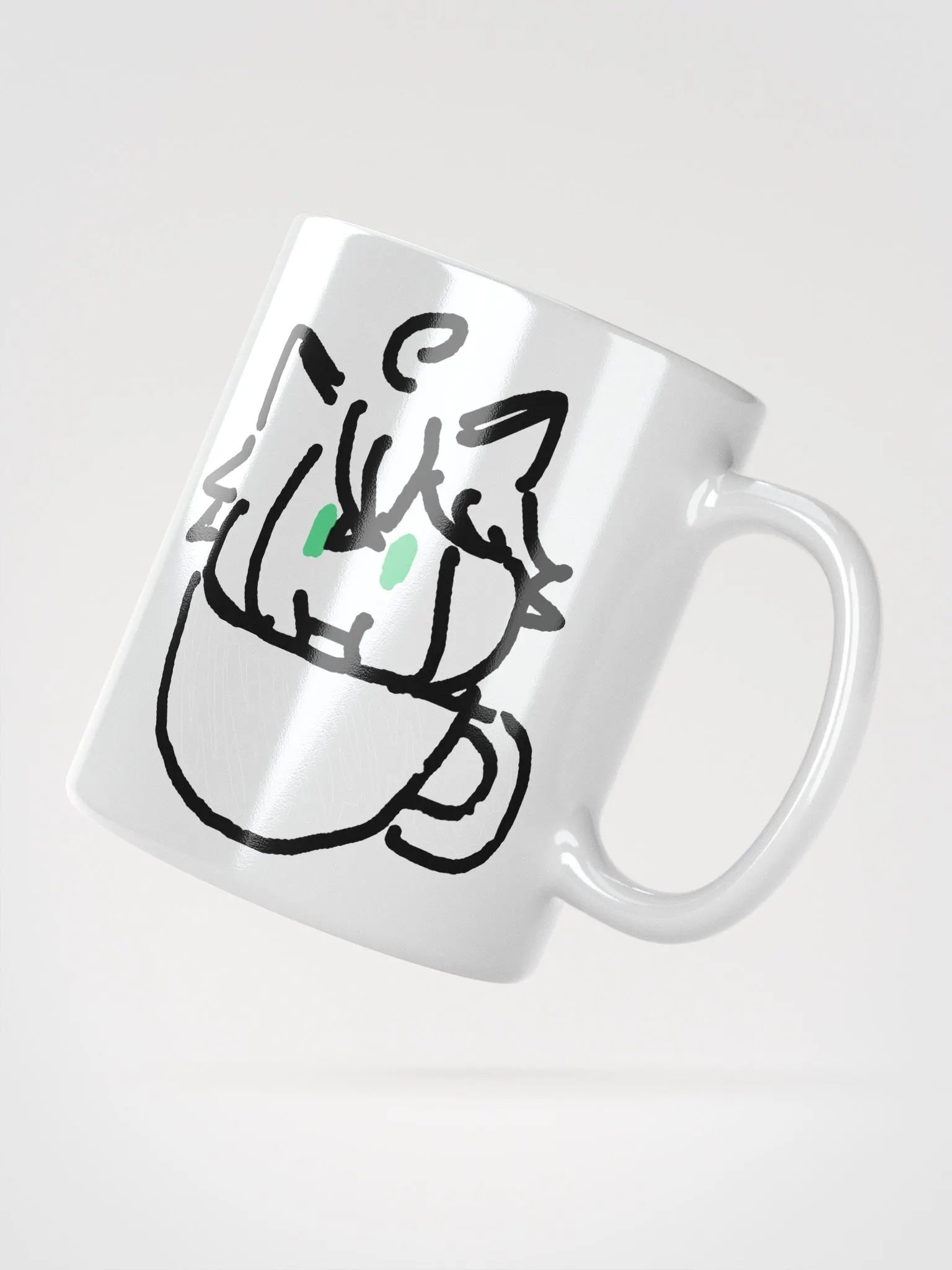 Dai Cat Mug Mug Right Handed product image (2)