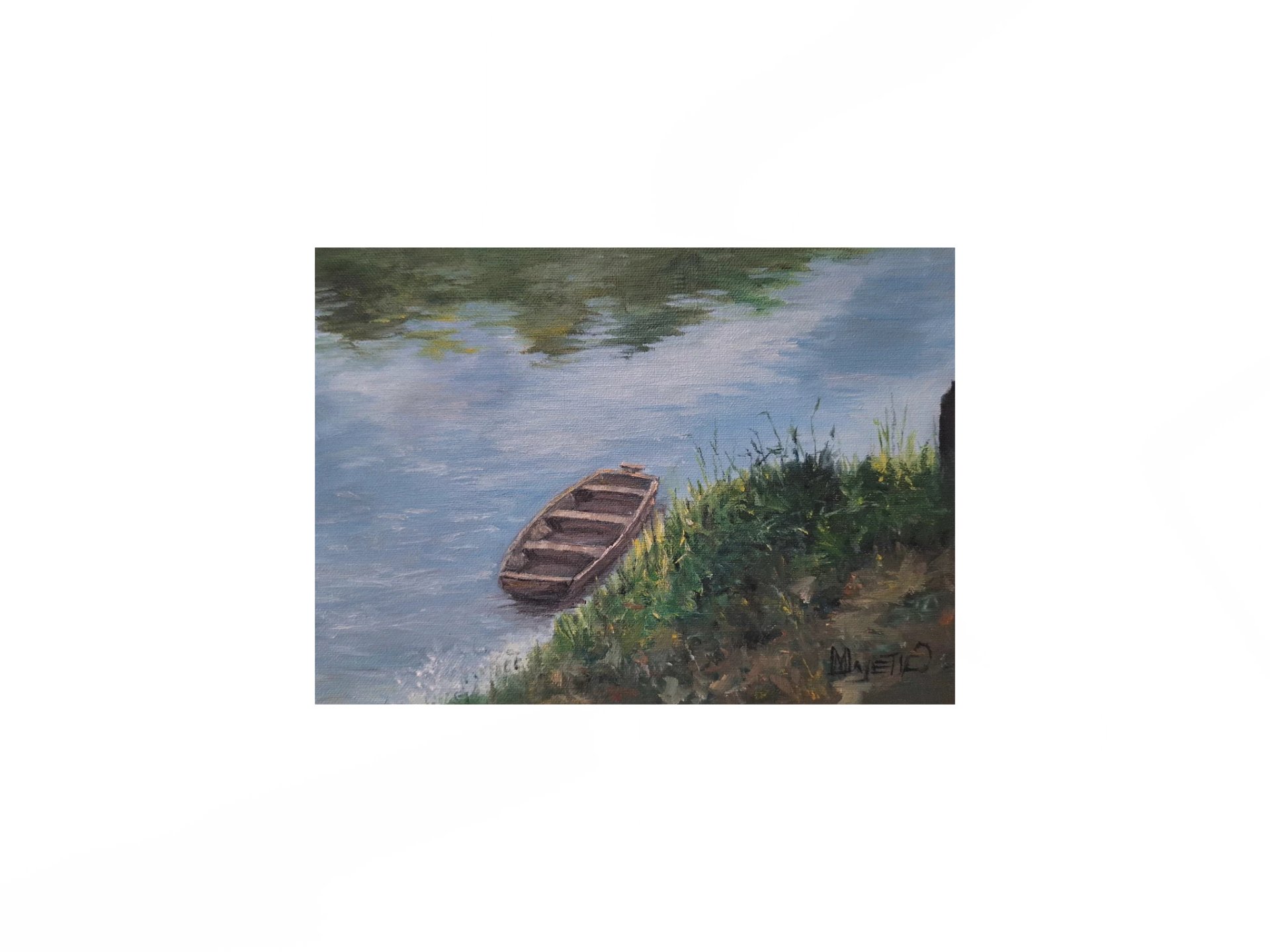 Lajdica na Kupi/Boat on Kupa - Premium Matte - Print na papiru/Paper print product image (1)