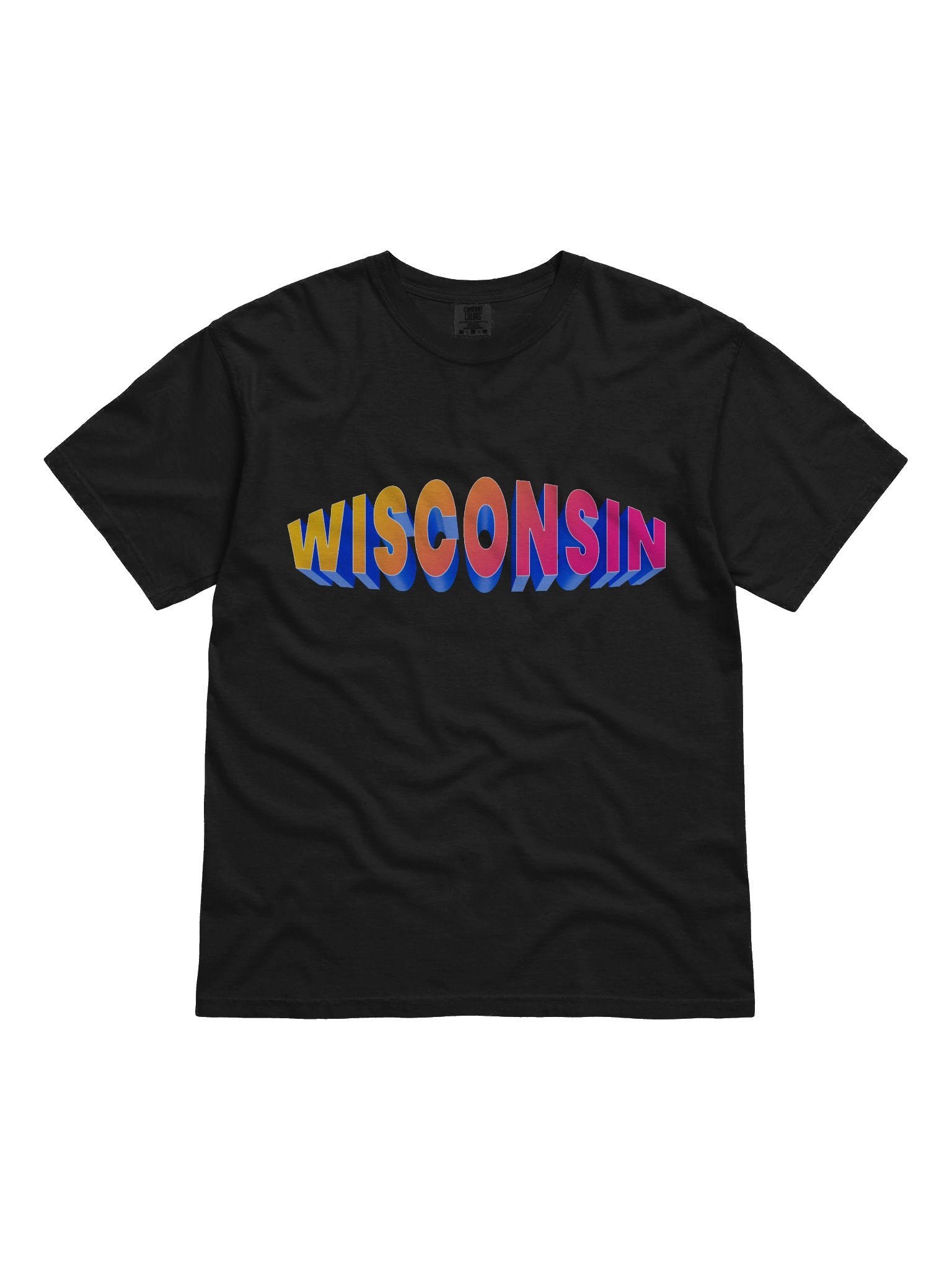 WISCONSIN 3D gradient Tee product image (1)