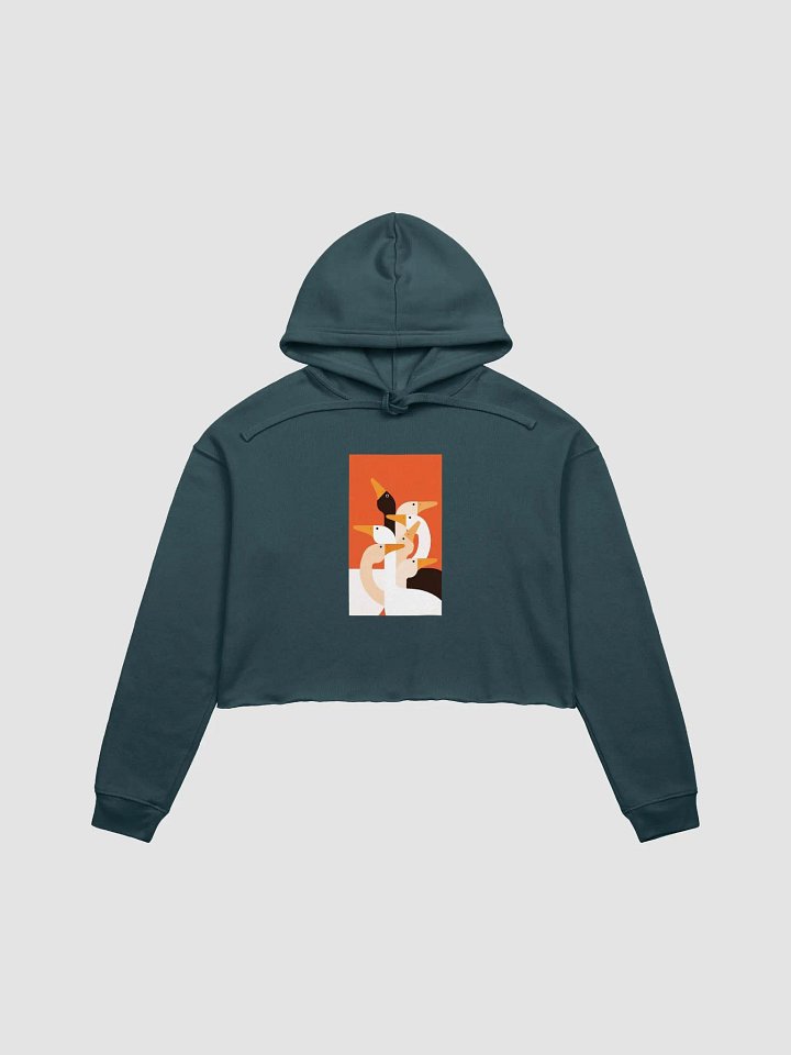 Boho Style Geese Heads Crop Hoodie product image (5)