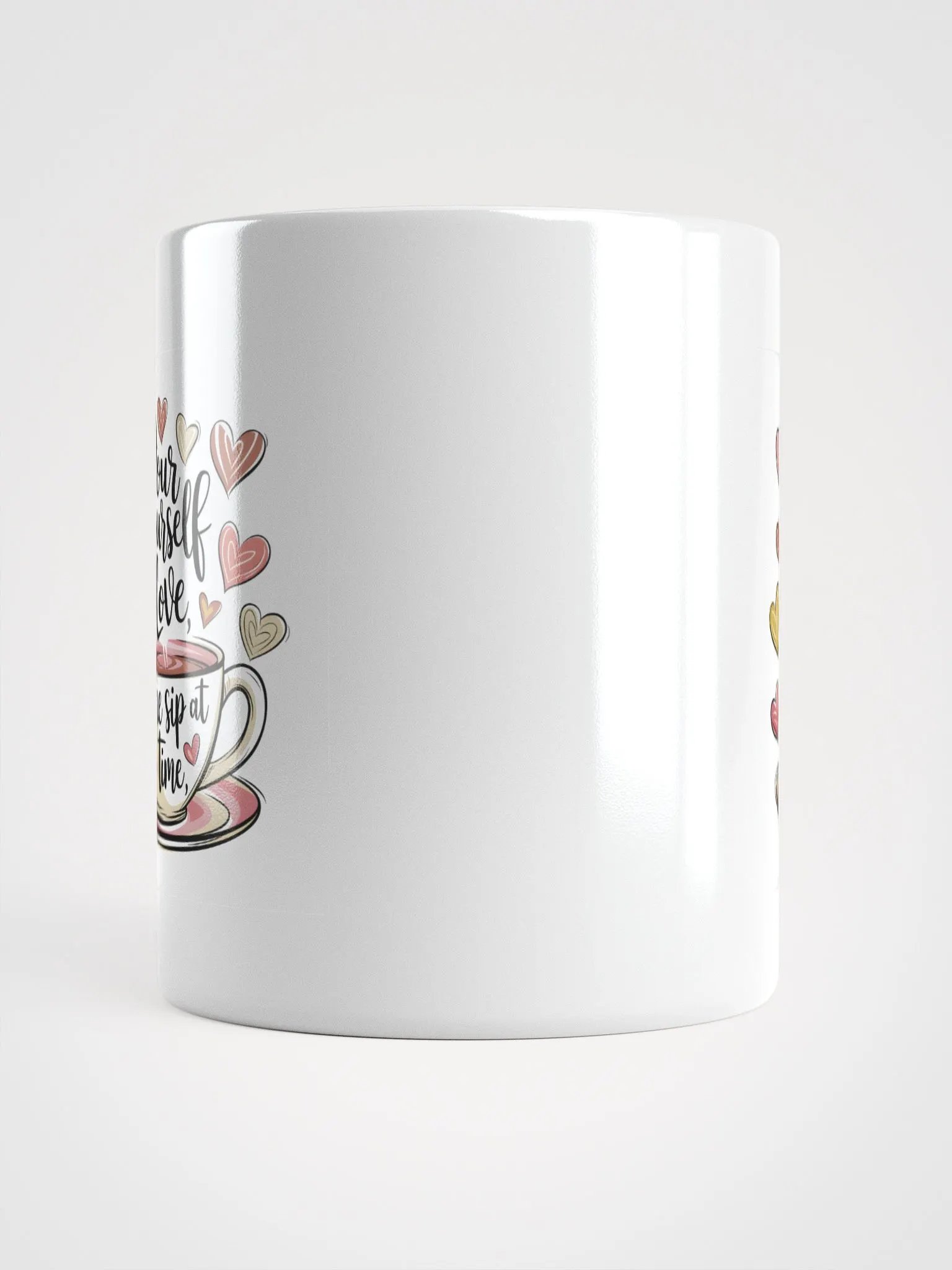 Pour Yourself Love White Glossy Mug product image (5)