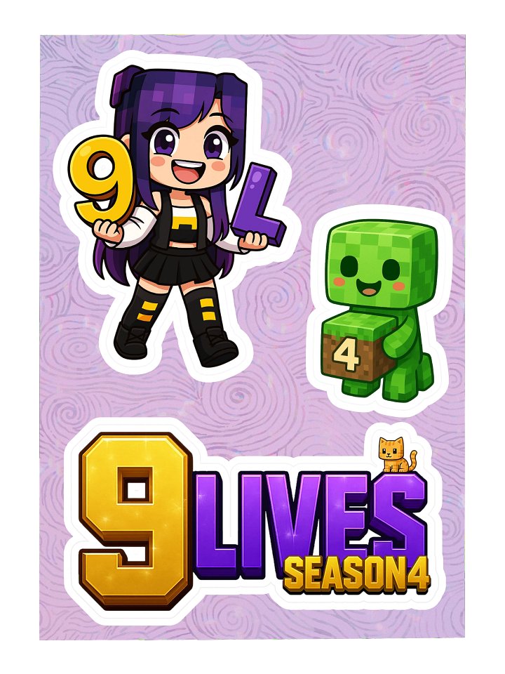9LS4 Linahun Sticker Sheet product image (1)
