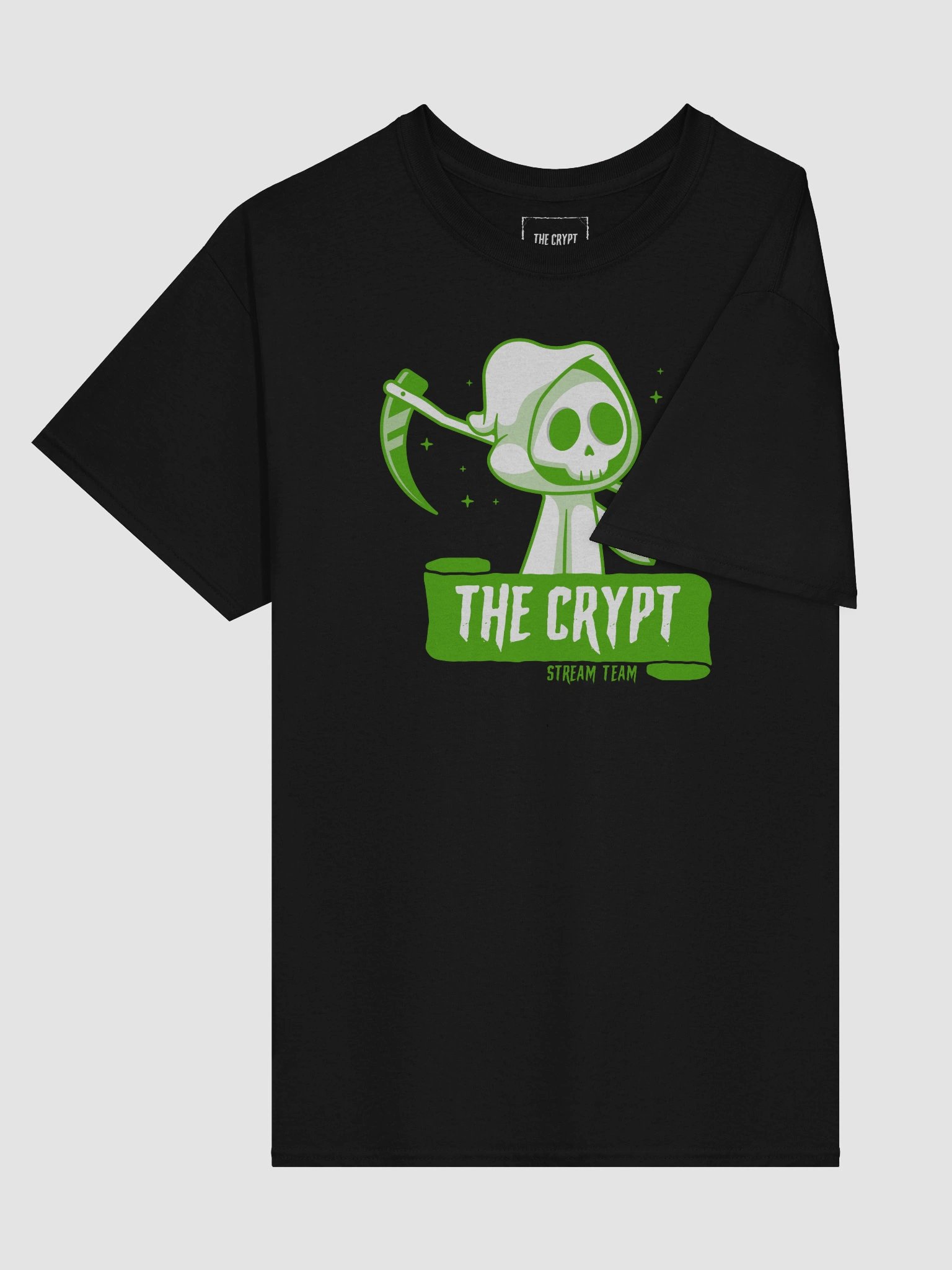 The Crypt Stream Team - Unisex Front Print Tee (lime) product image (13)