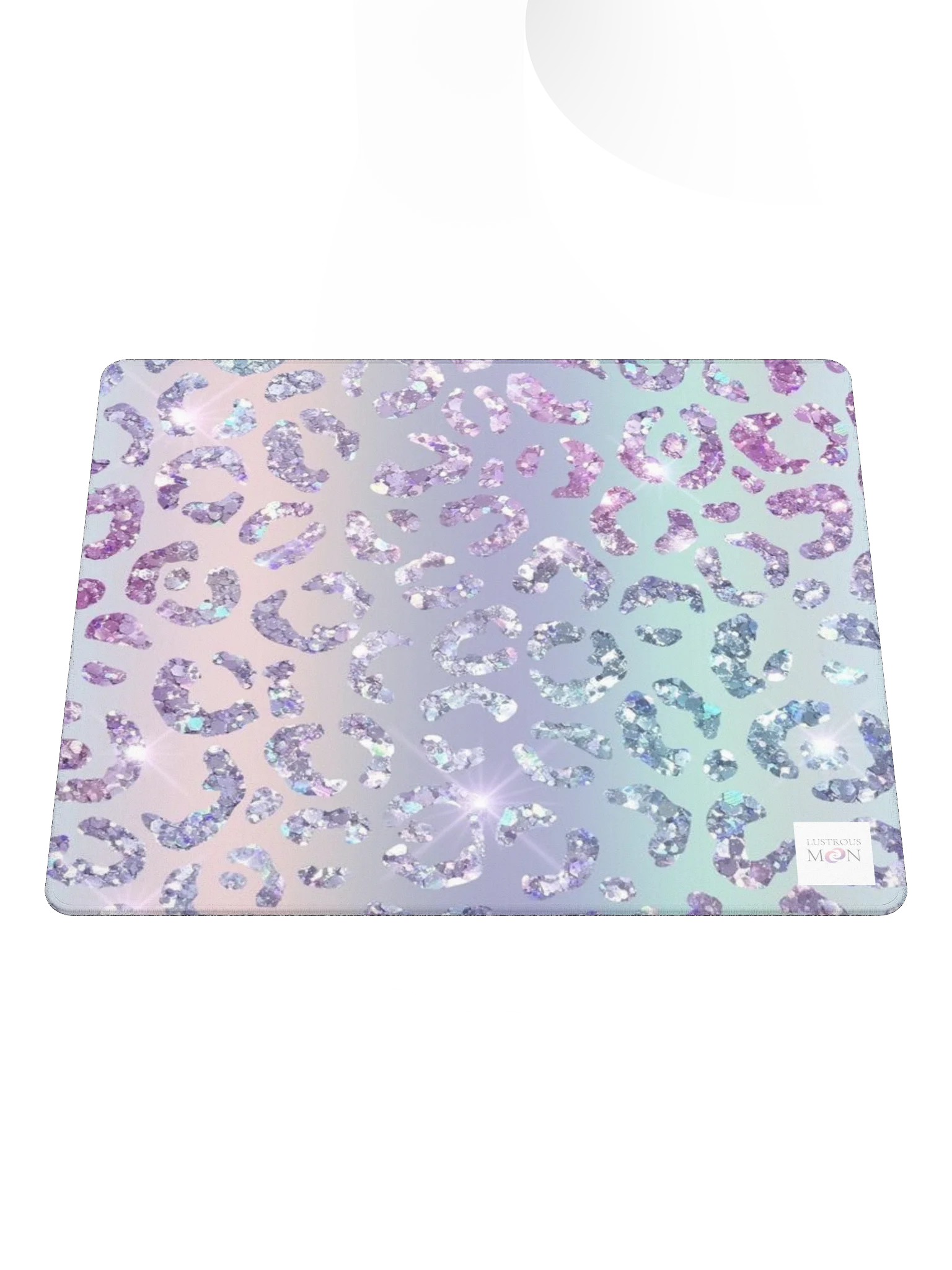 IRIDESCENT GLITTER LEOPARD PATTERN Gaming Mouse Pad product image (1)