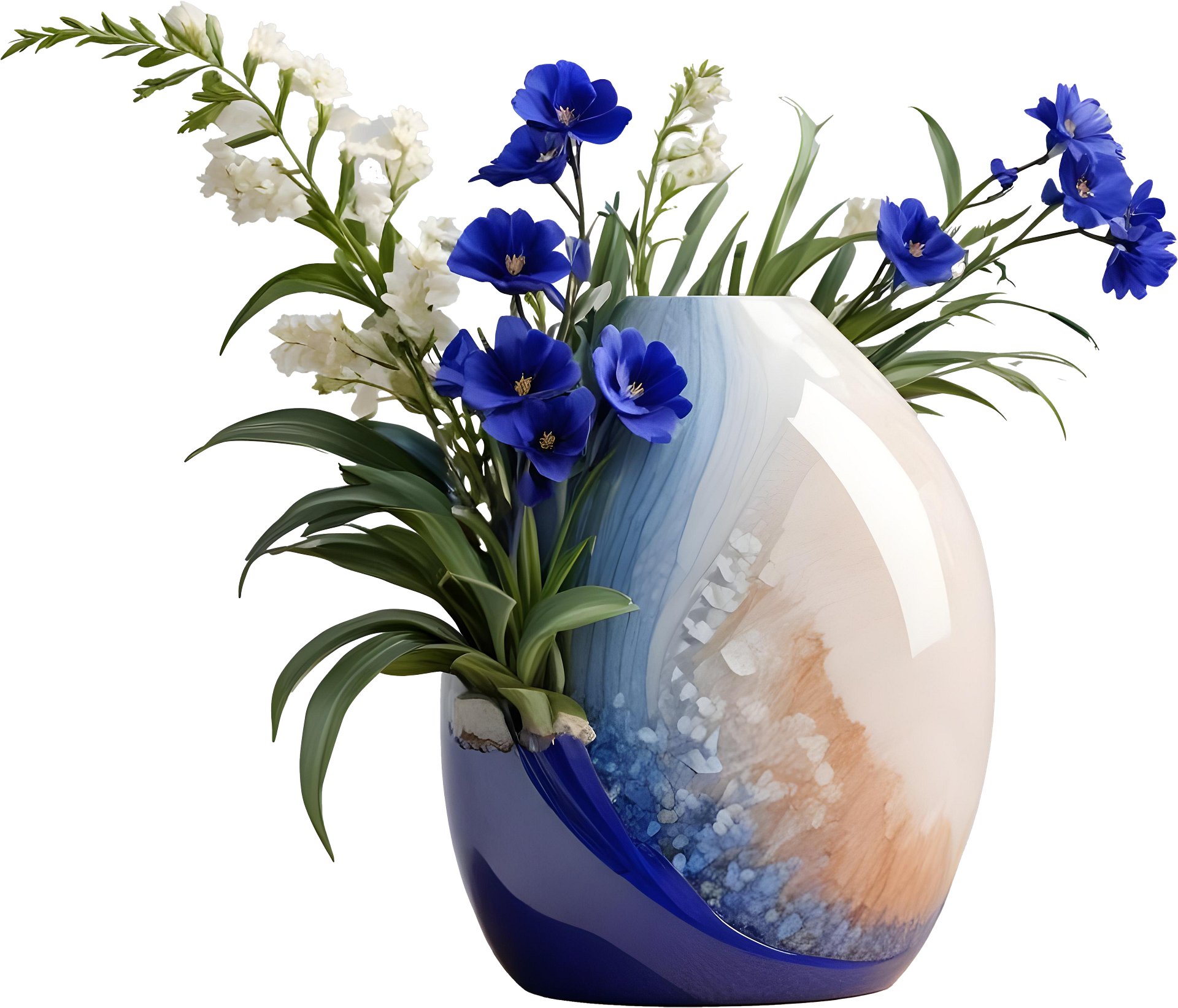 Ocean's Grace – Vase wedding decor png product image (1)