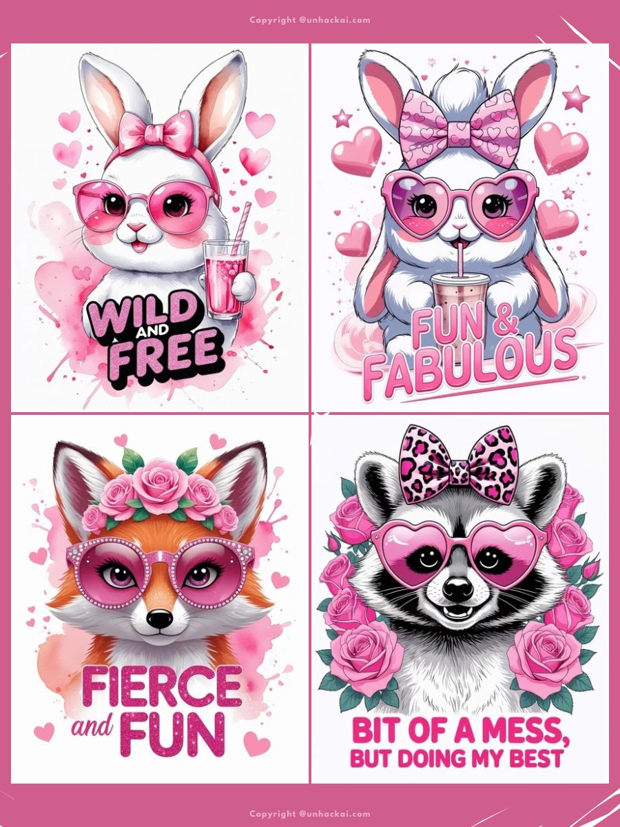 11 Leonardo AI Cute Animals T-Shirt Prompts product image (3)