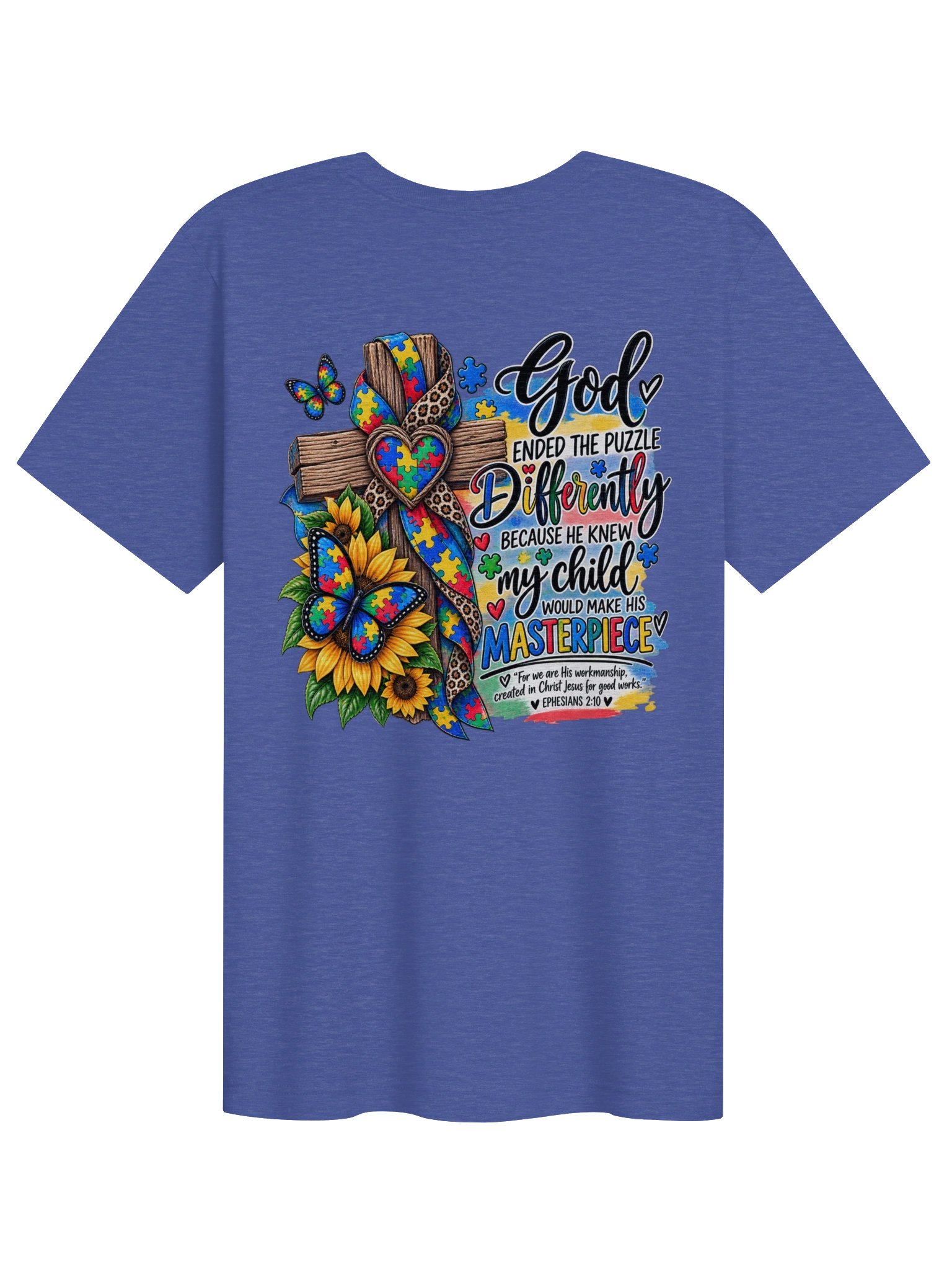 God Ended The Puzzle Differently - Autism Faith Shirt product image (2)