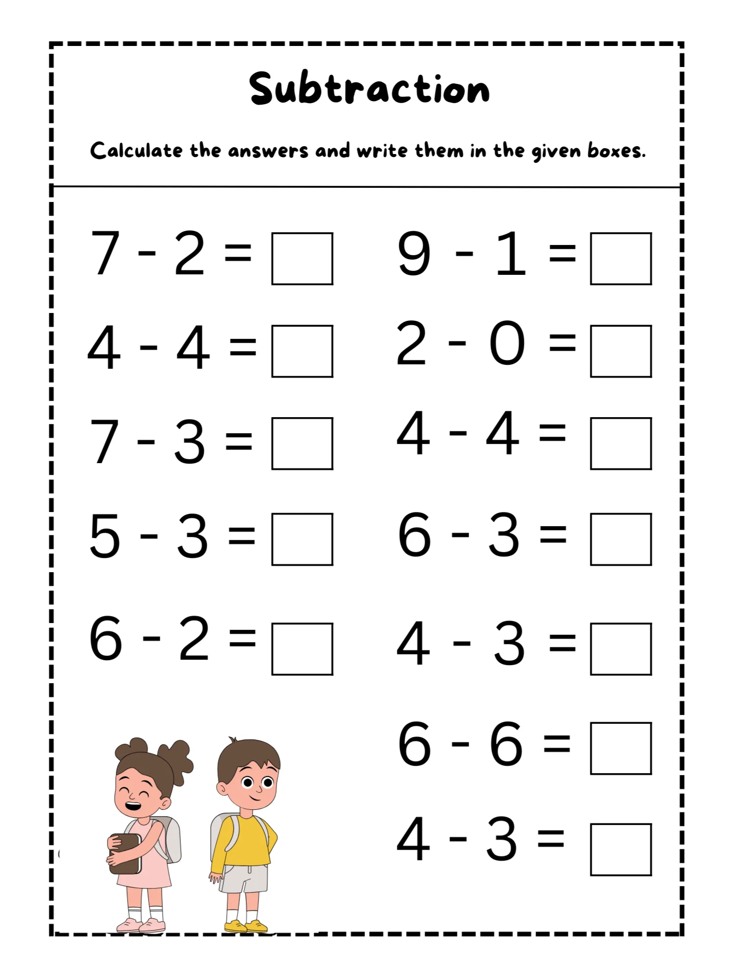 Kindergarten Subtraction Workbook product image (3)
