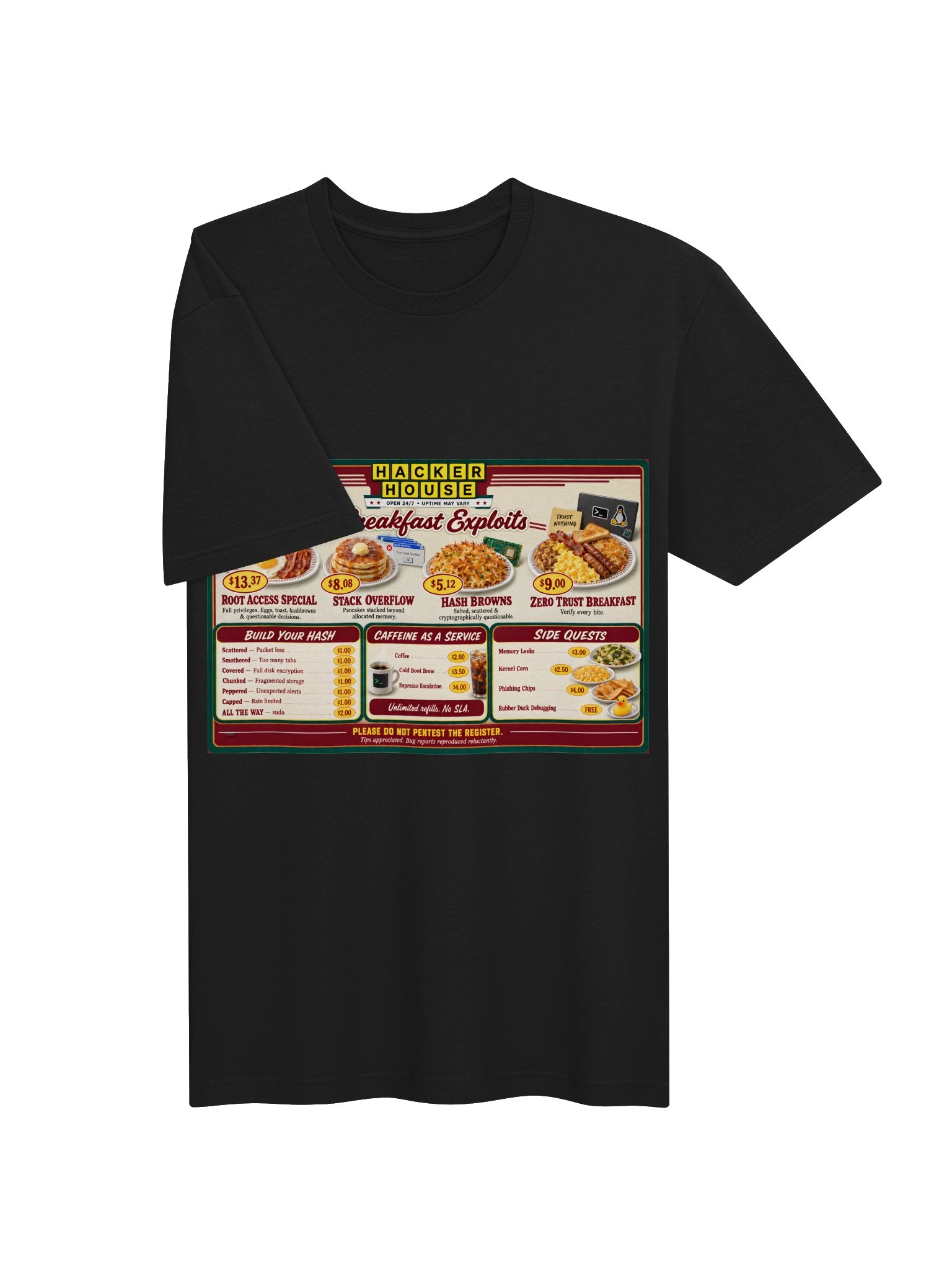 Hacker House T-Shirt | Breakfast Exploits product image (3)