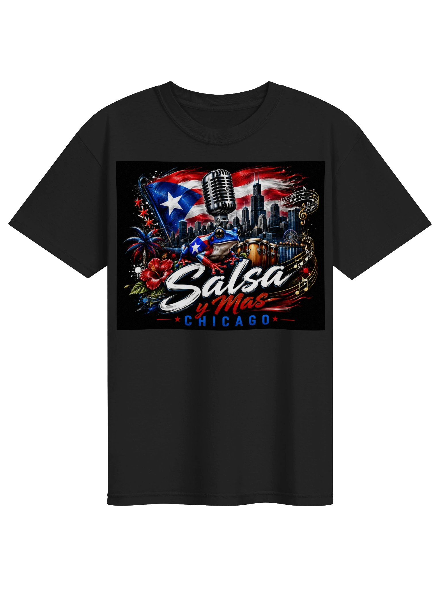 Puerto y rico y salasa y mas chicago tshirt product image (1)