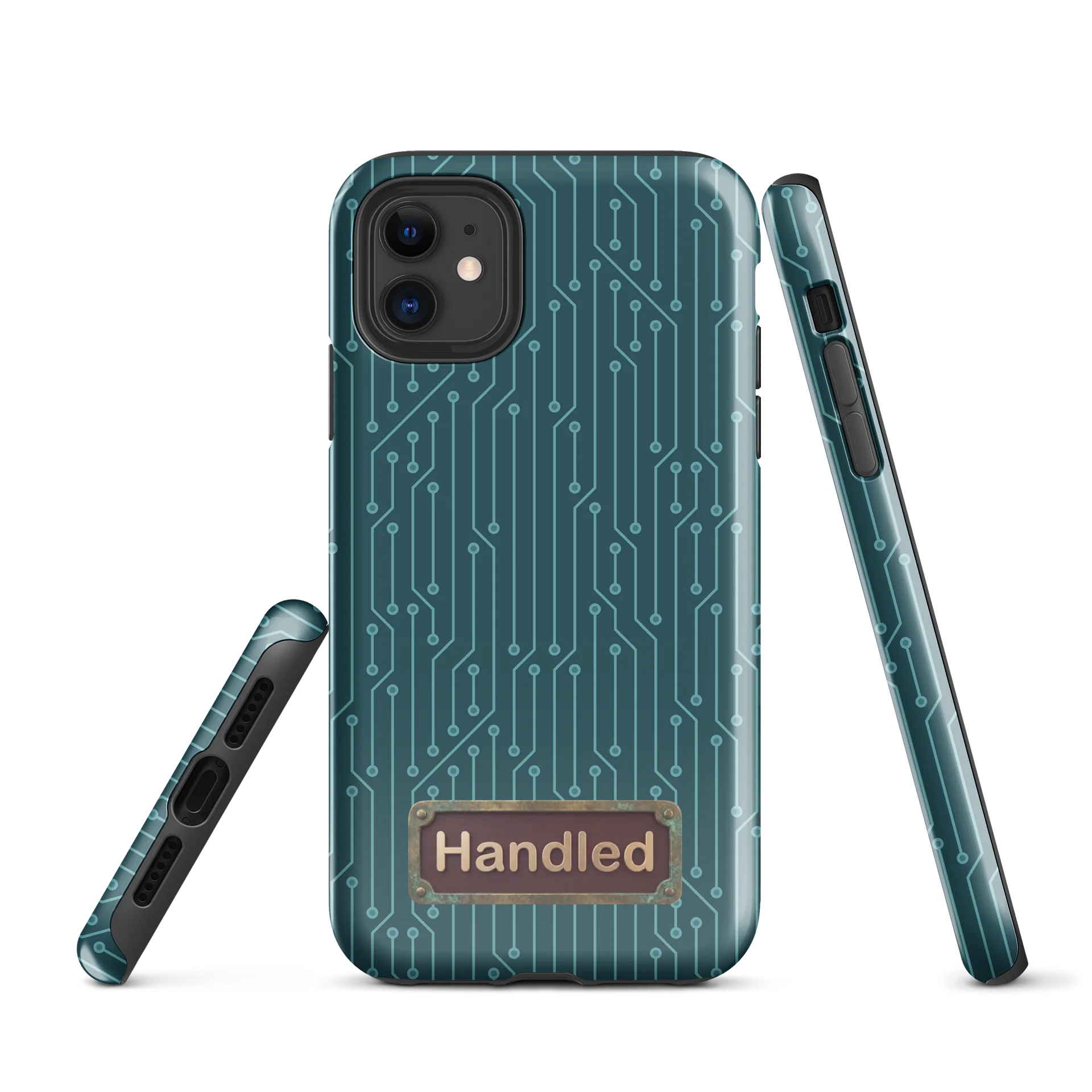 Handled logo tough phone case for iPhone product image (1)