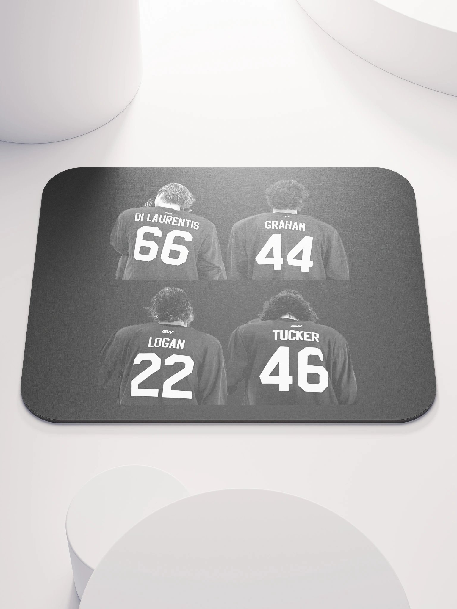 Off Campus B&W Jersey Mouse Pad product image (1)