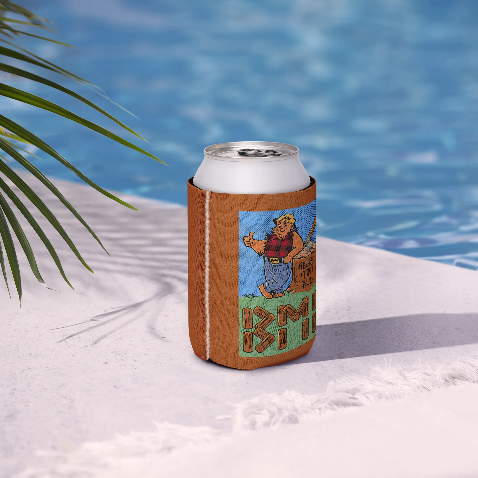 Lumberjack Bear BMD Wrestling Koozie product image (6)