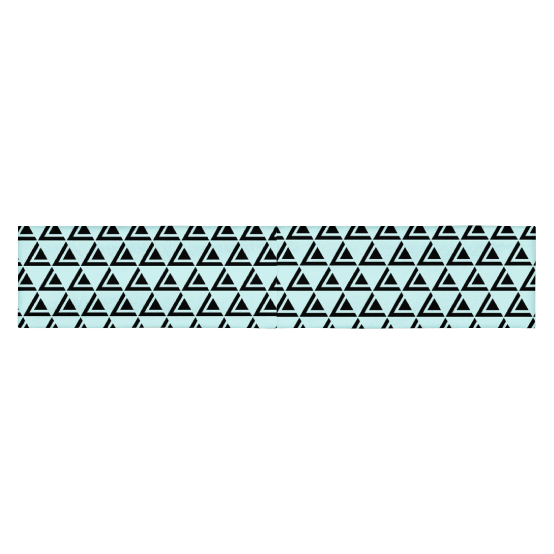 LEANDRO DE LA VEGA HEADBAND CYAN BLACK LOGO product image (5)