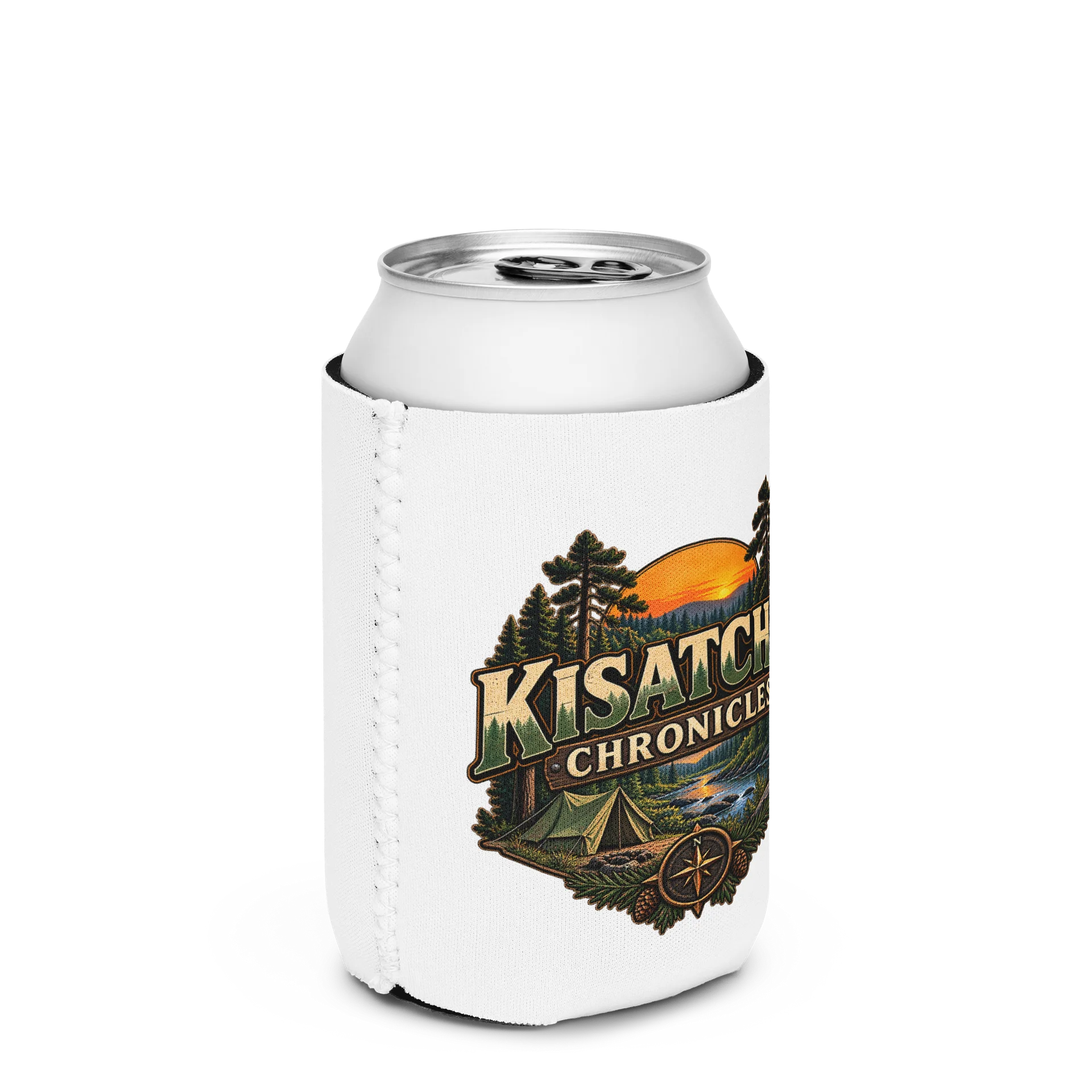 Kisatchie Chronicles Camping Logo Can Cooler product image (2)