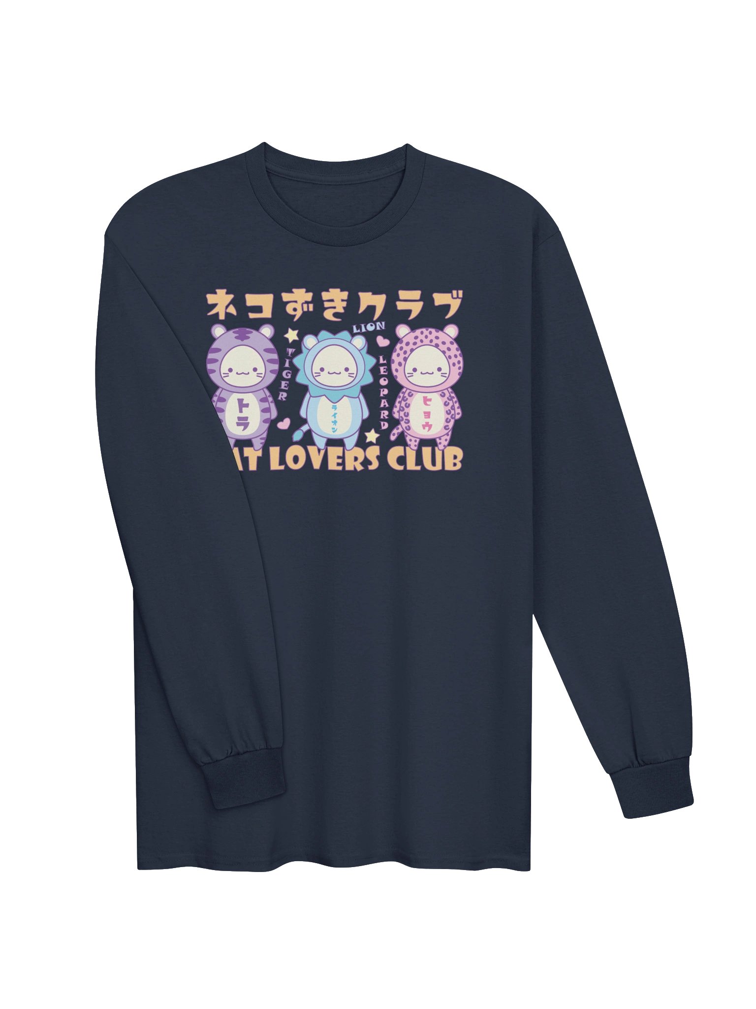 CAT LOVERS CLUB 2 - Unisex Adult Long Sleeve T-shirt product image (2)