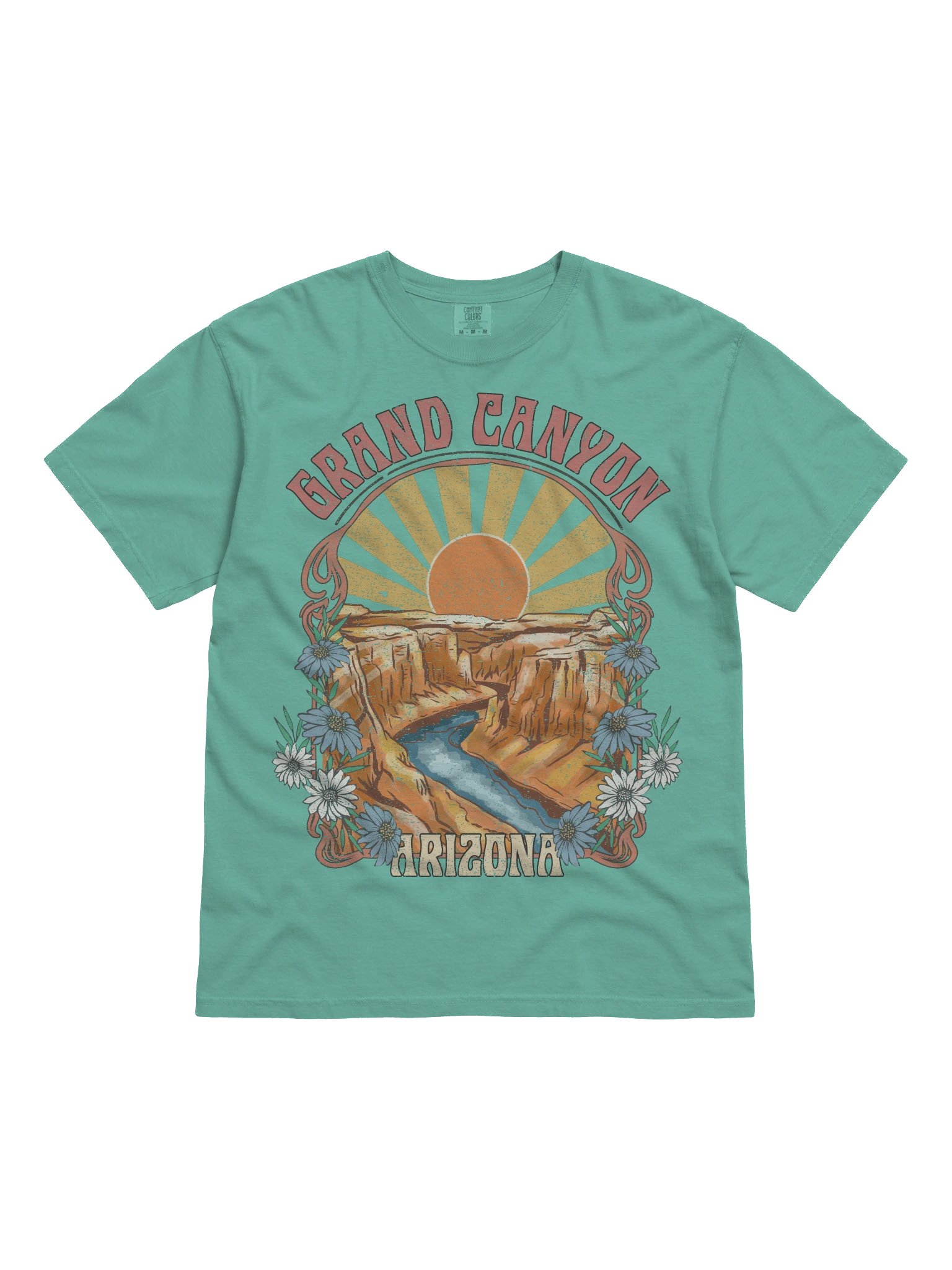 Grand Canyon Arizona Shirt – Vintage Canyon River Sunset Retro Travel Tee product image (4)
