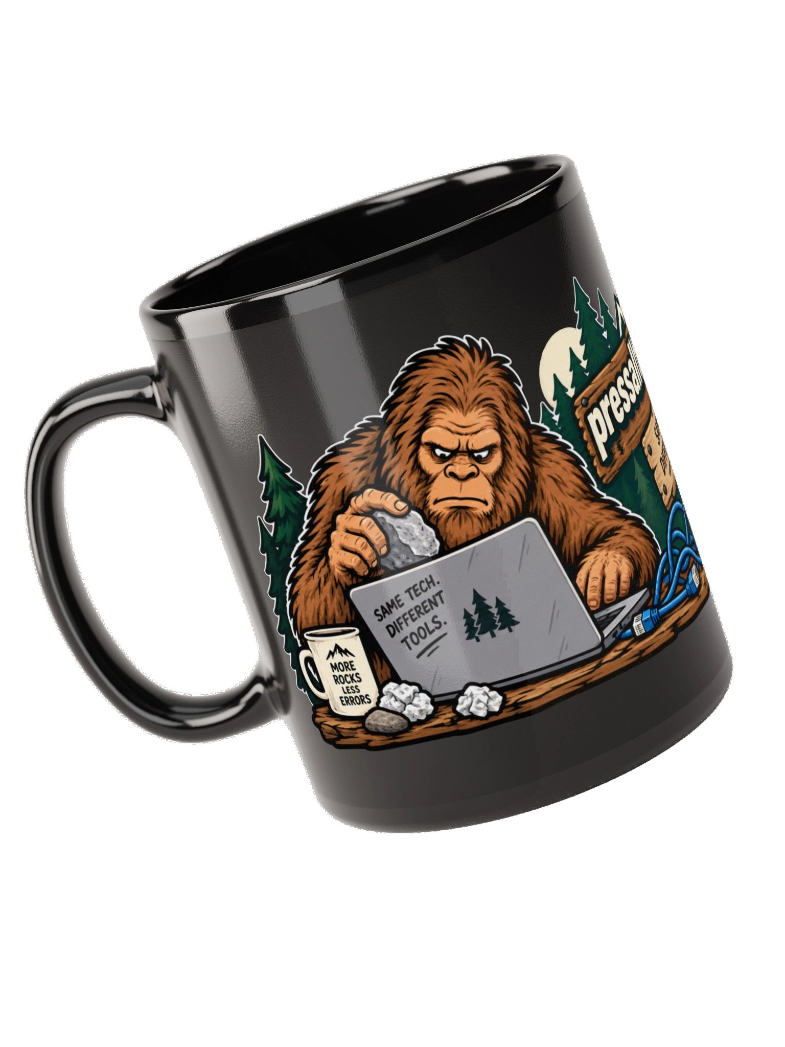 PATB Sasquatch Black Glossy Mug product image (5)