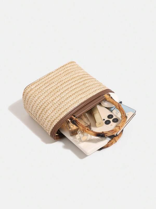 ADLEST | Japanese Vintage Handmade Woven Bamboo Tote Bag product image (6)